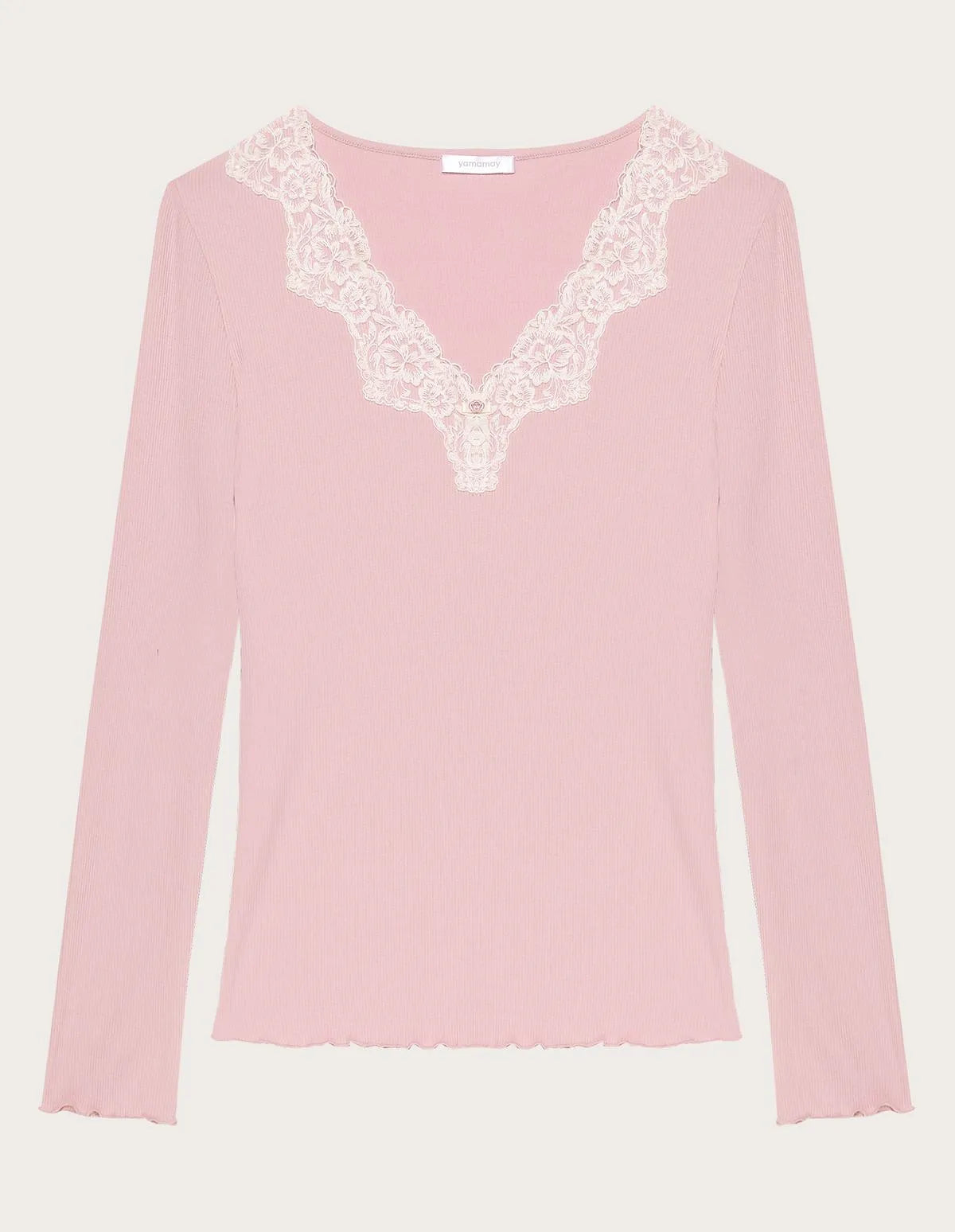 Yamamay_Clay Rose_Long-Sleeve Embroidered Top Ð Basic Modal/Cotton Rib_PPTD183005_239_06