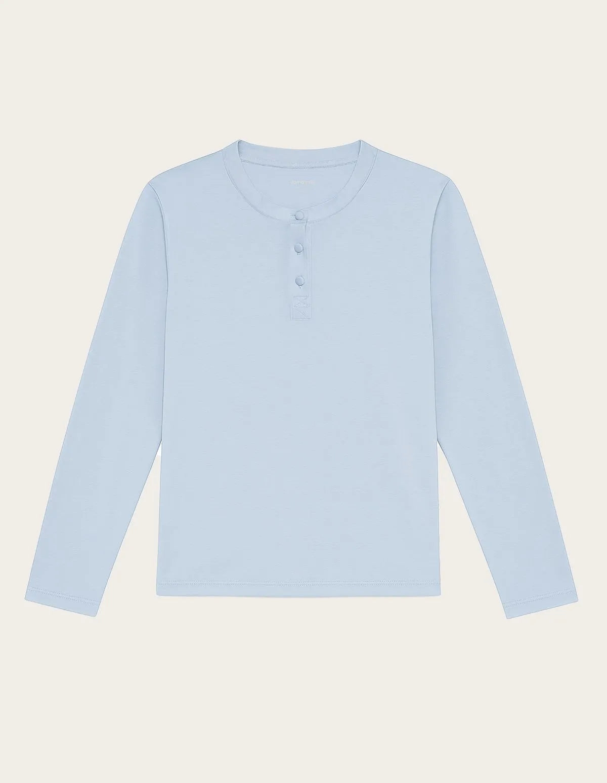 Yamamay_Azure_Light Blue Long-Sleeve Henley-Style Top Ð Sleep Wellness_PPTD183008_012_05