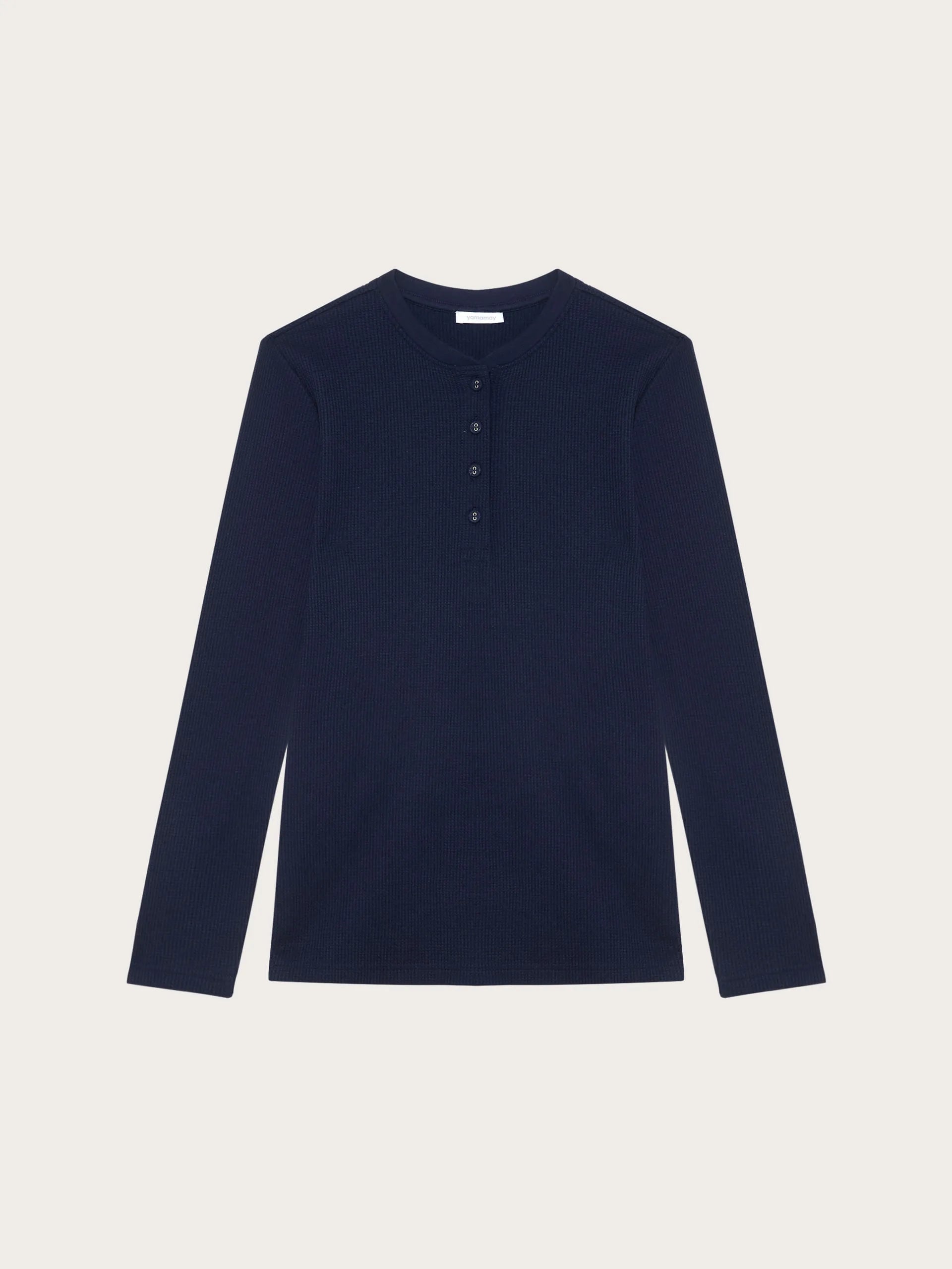 Yamamay_Night Blue_Waffle-Effect Cotton Jersey Top Mix and Match_PPTD184001_024_04