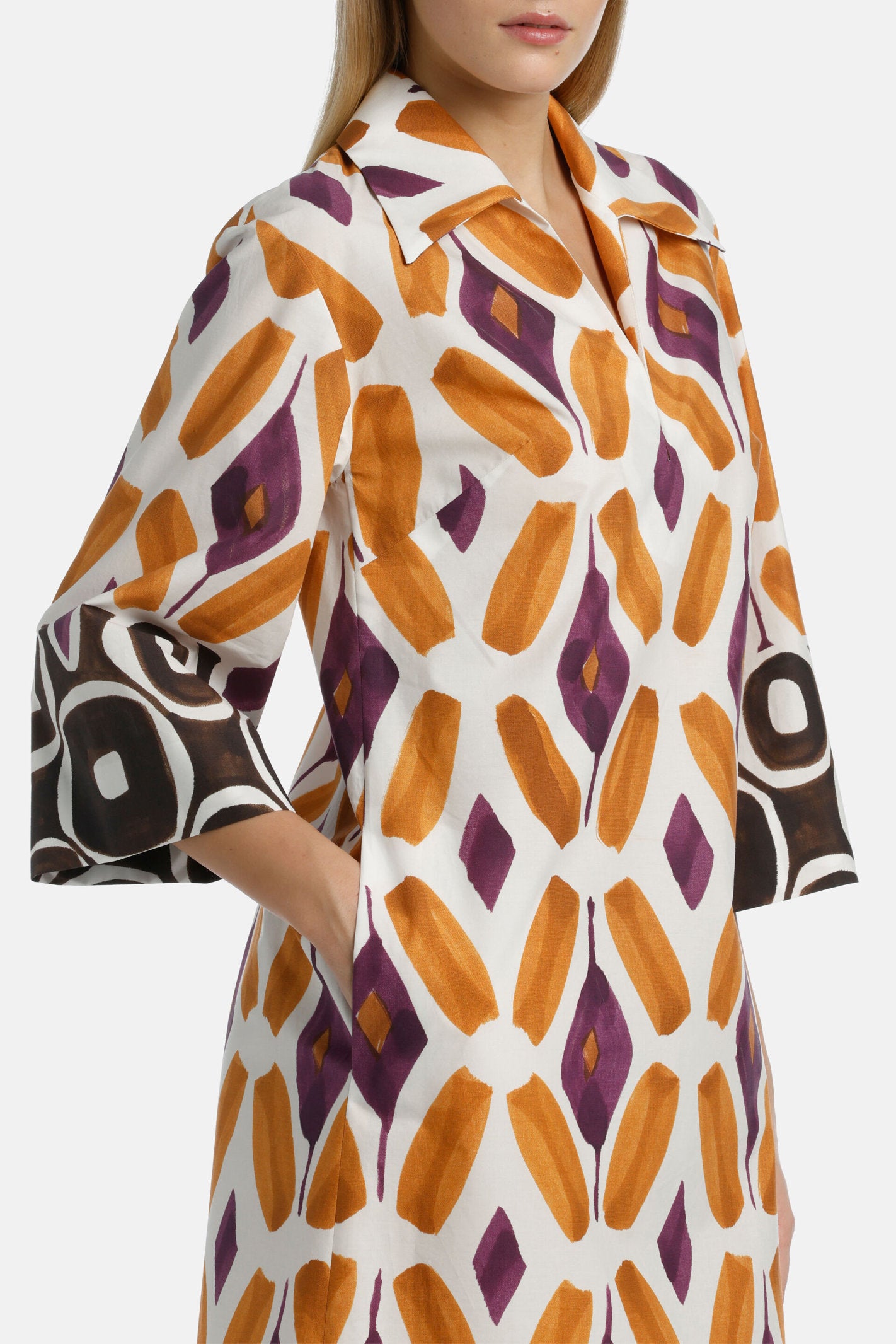 Luisa Spagnoli_Prudenza - Watercolour Print Dress_PRUDENZA_3803_04