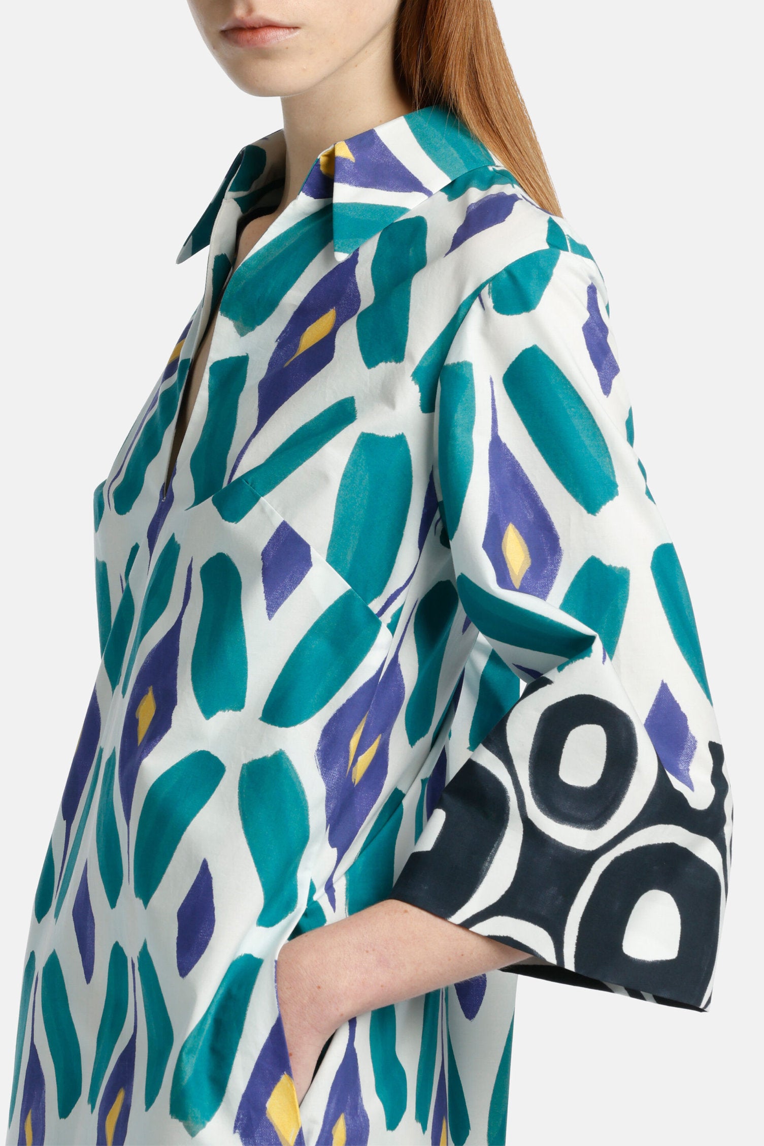 Luisa Spagnoli_Prudenza - Watercolour Print Dress_PRUDENZA_3896_03