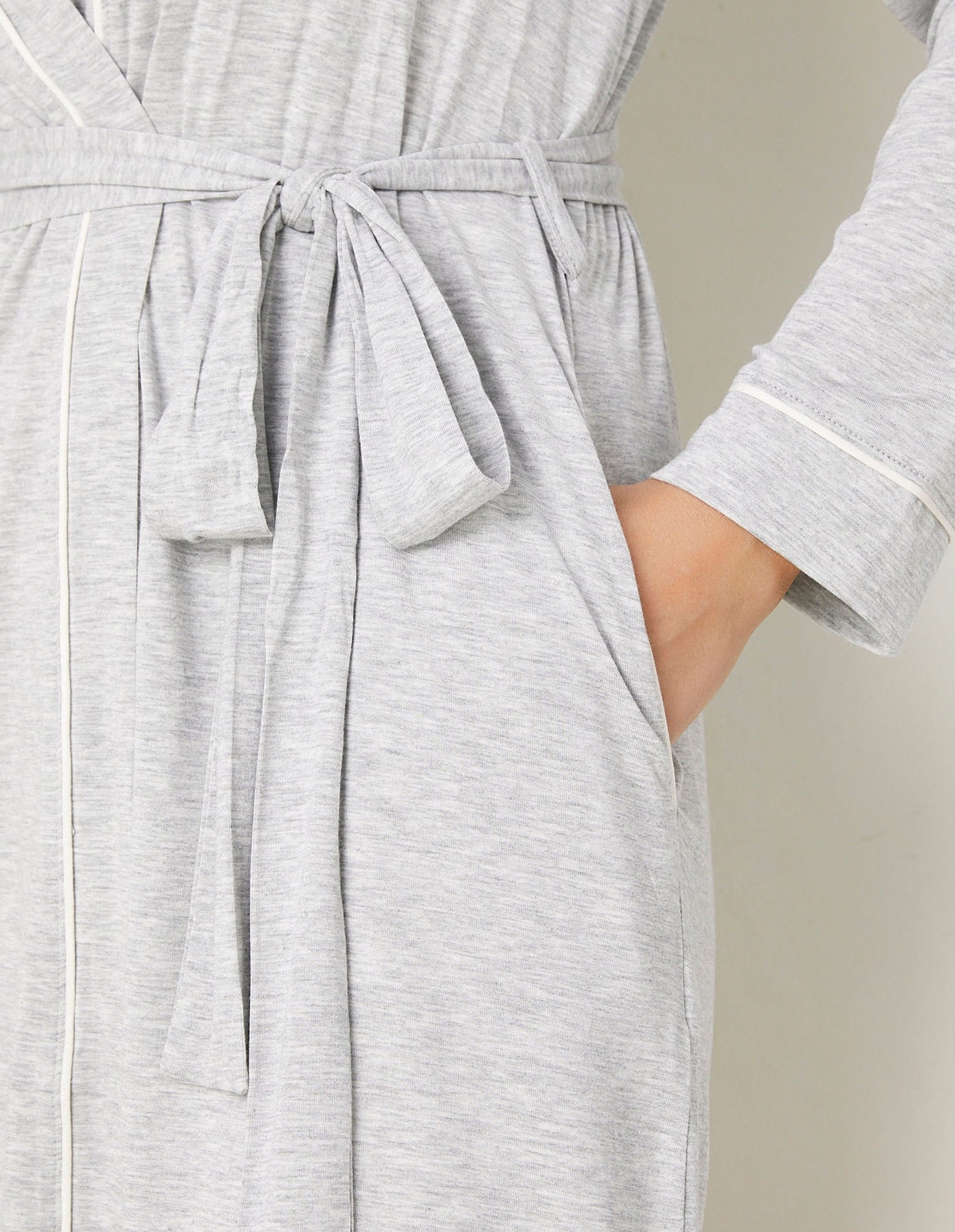 Yamamay_Short Dressing Robe with Belt Daily with Tencelª Modal_PVED181001_133_04