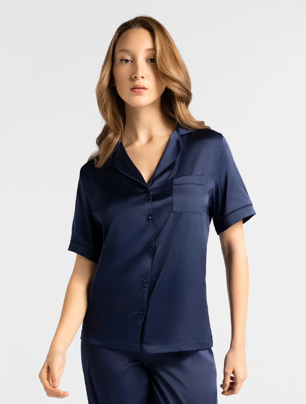 Marie France Asta Chemise_Dark Navy Women Asta Chemise SKU: PYASTACHEMISE_Dark Navy Image 01