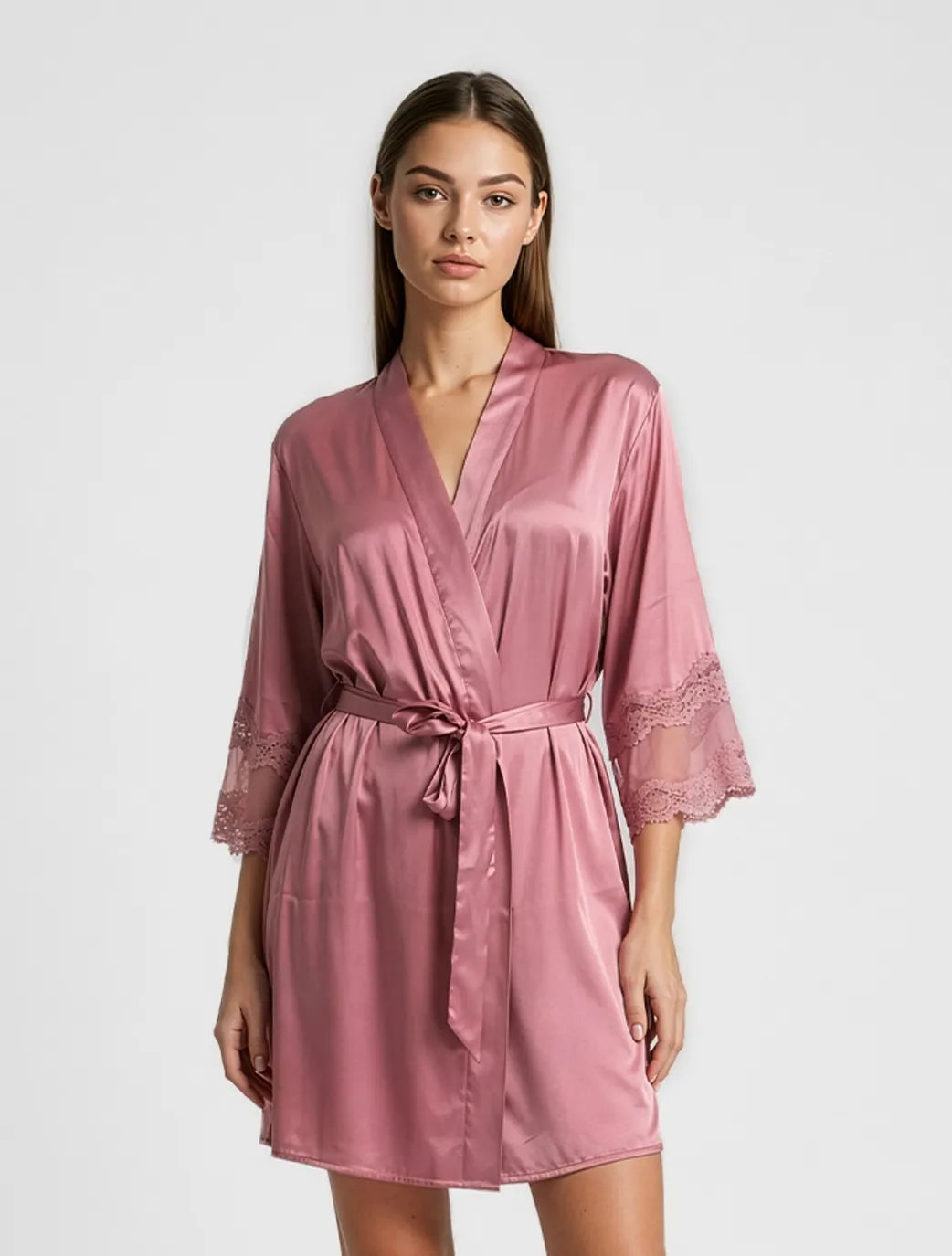 Marie France Pink Women Avsy Robe SKU: PYAVSYROBE_Pink Image 01
