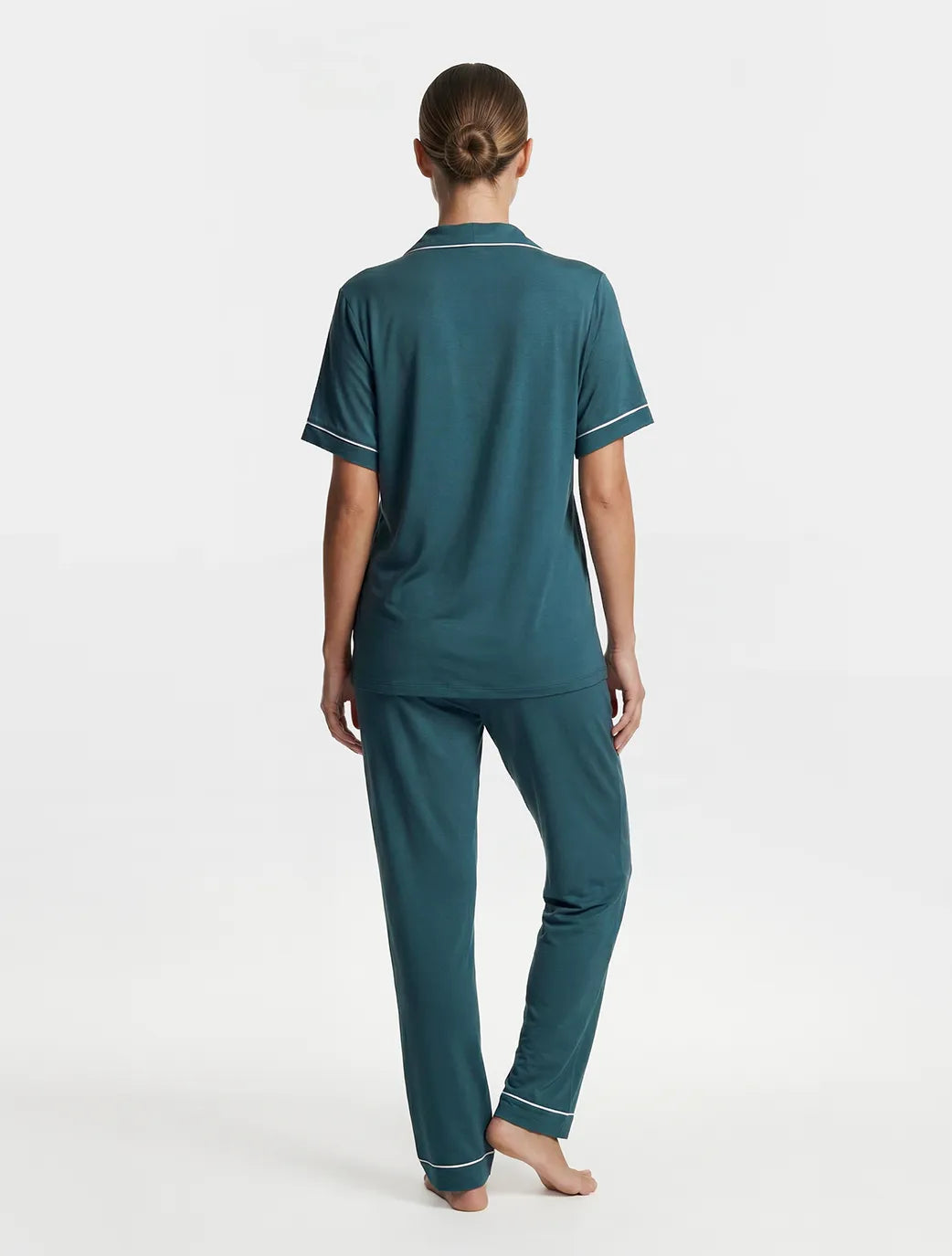 Marie France Green Women Cariss Micro Pajama Pant SKU: PYCARISSPANT_Green Image 02