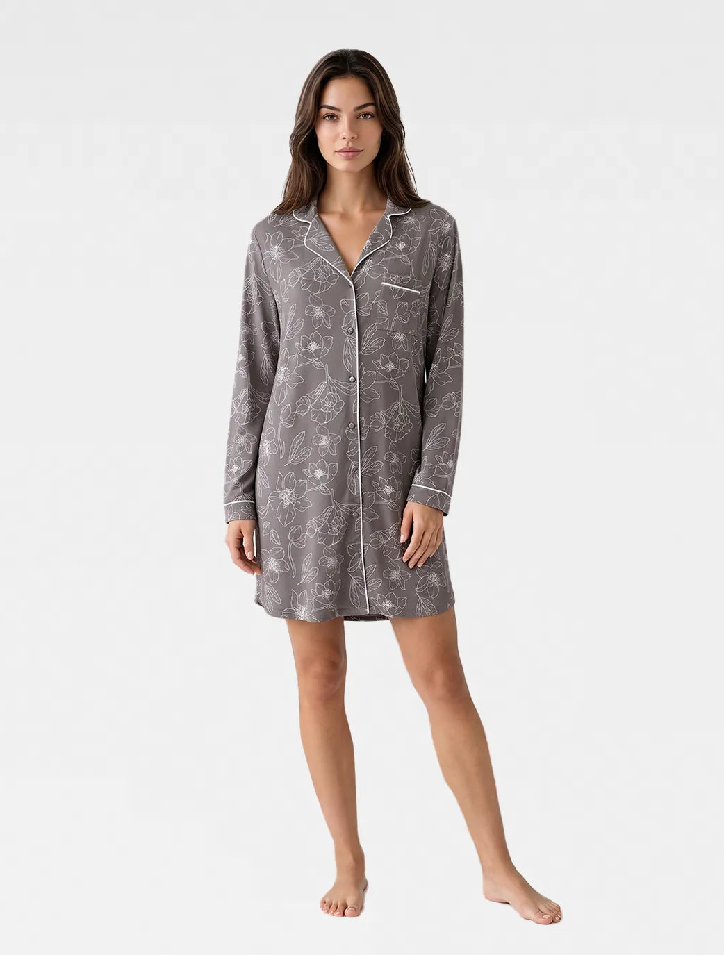 Marie France Multicolor Women Danina Chemise Dress SKU: PYDANINACHEMISEDRES_MULTICOLOR Image 03