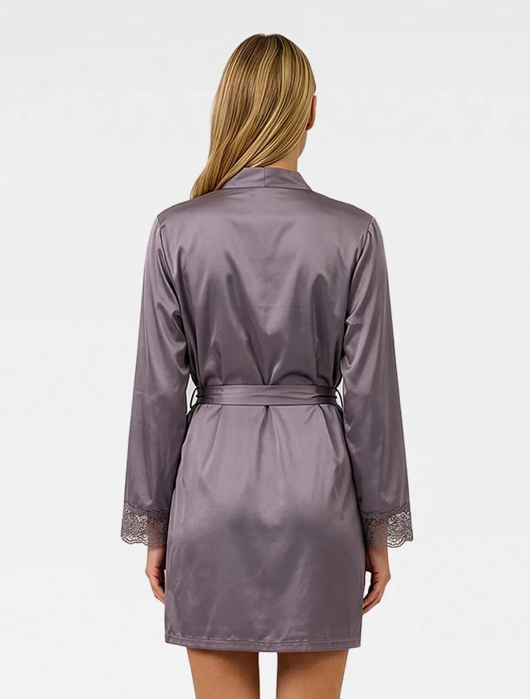Marie France Purple Women Elorin Robe SKU: PYELORINROBE_Purple Image 02