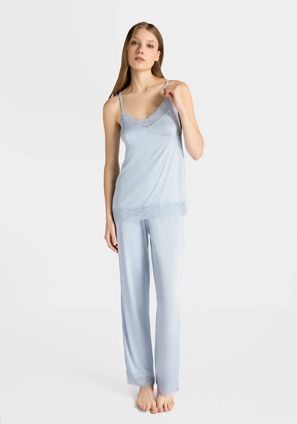 Marie France Feal Pant_Blue Women Feal Pant SKU: PYFEALPANT_Blue Image 01