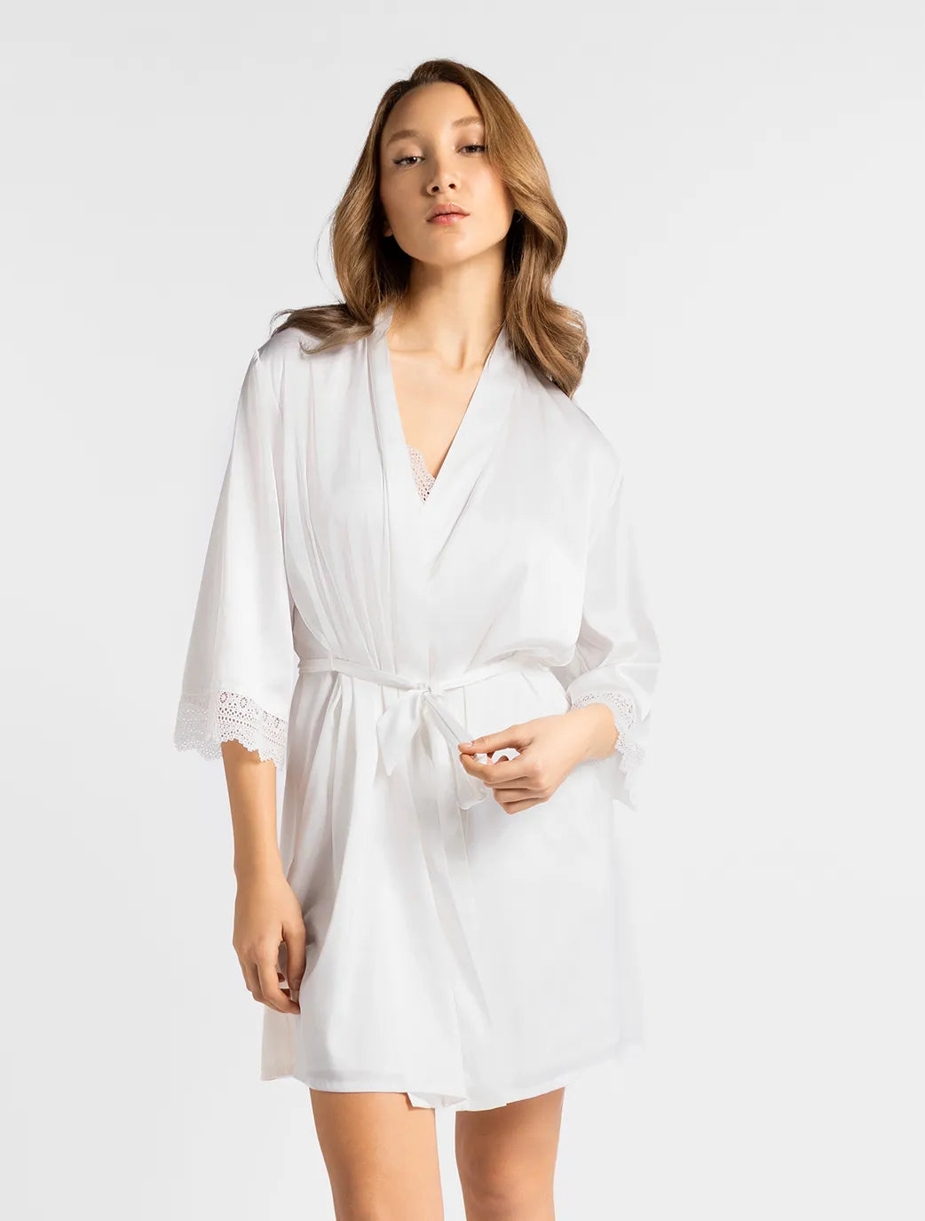 Marie France Felex Robe_White Women Felex Robe SKU: PYFELEXROBE_White Image 01