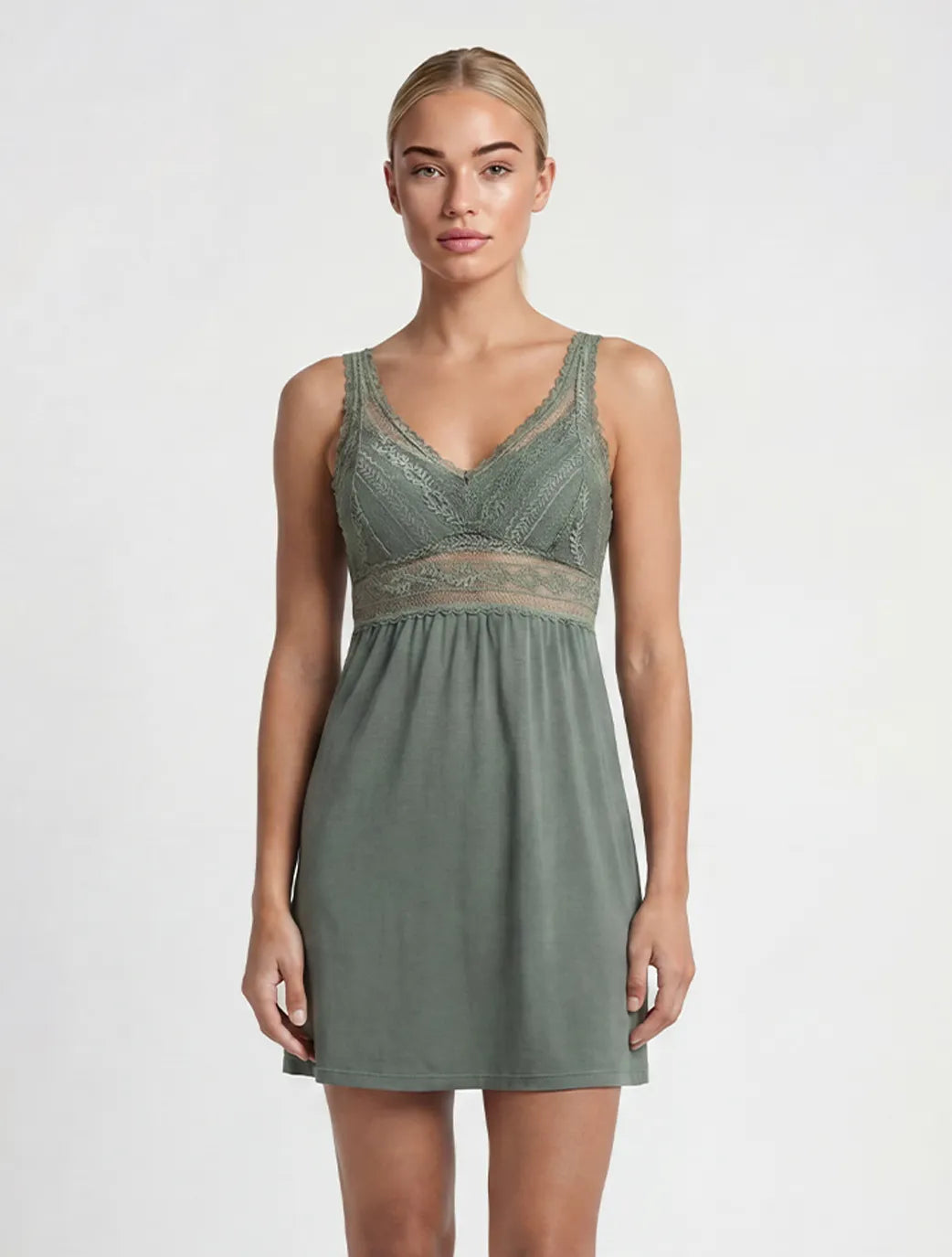 Marie France Green Women Kaitlyn Dress SKU: PYKAITLYNDRESS_Green Image 01