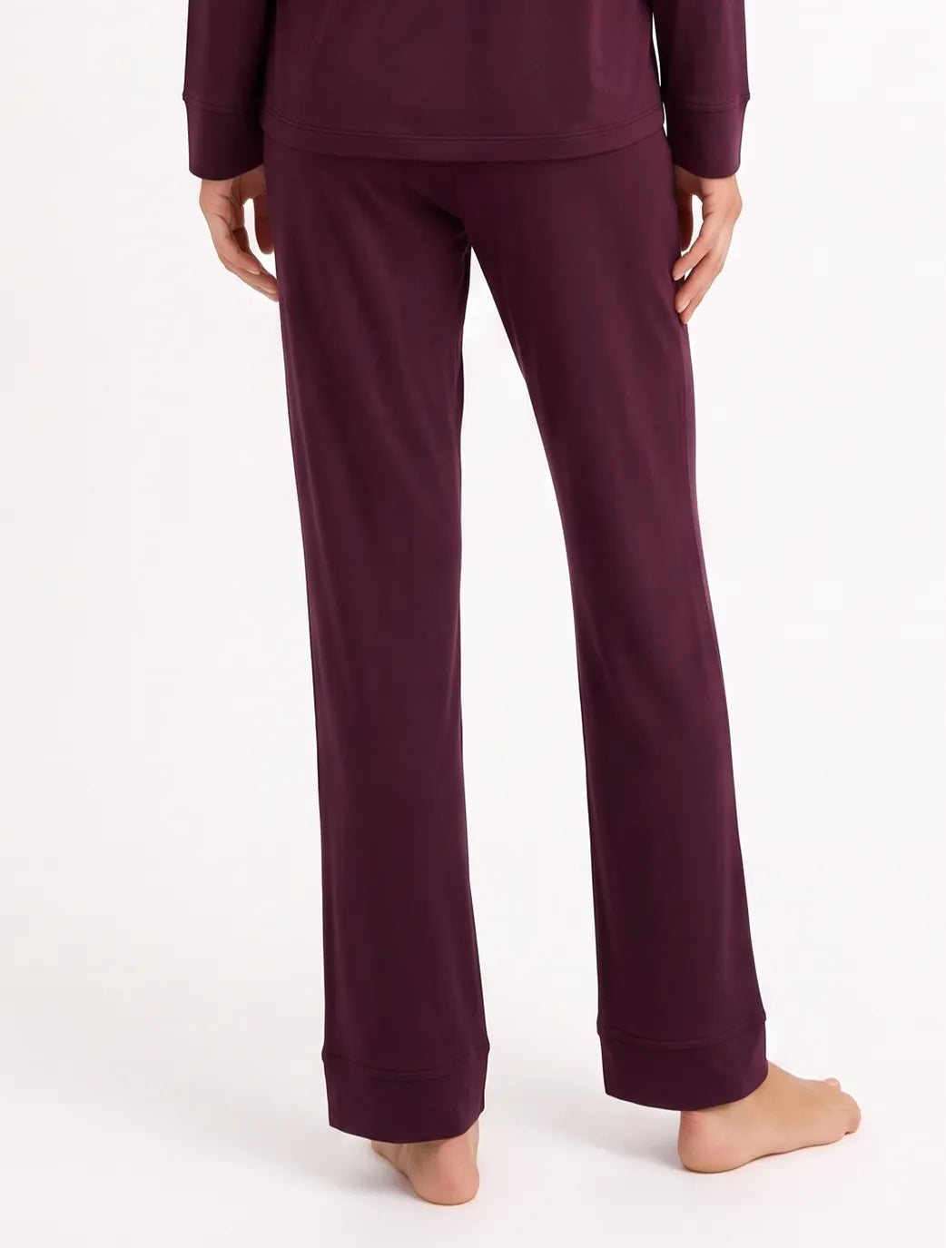 Marie France Burgundy Women Kamy Pant SKU: PYKAMYPANT_BURGUNDY Image 04