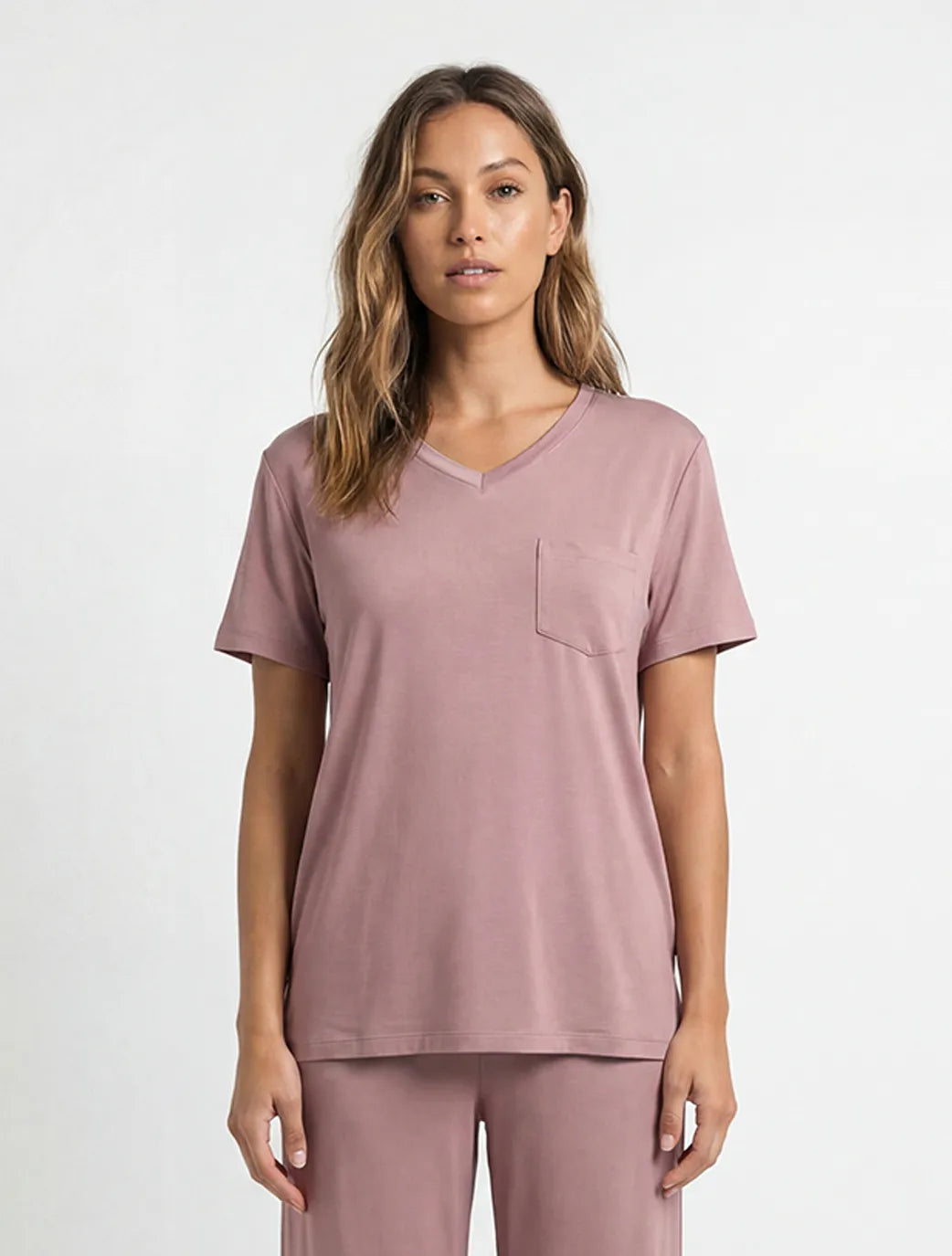 Marie France Blush Women Karina T-Shirt SKU: PYKARINAT-Shirt_Blush Image 01