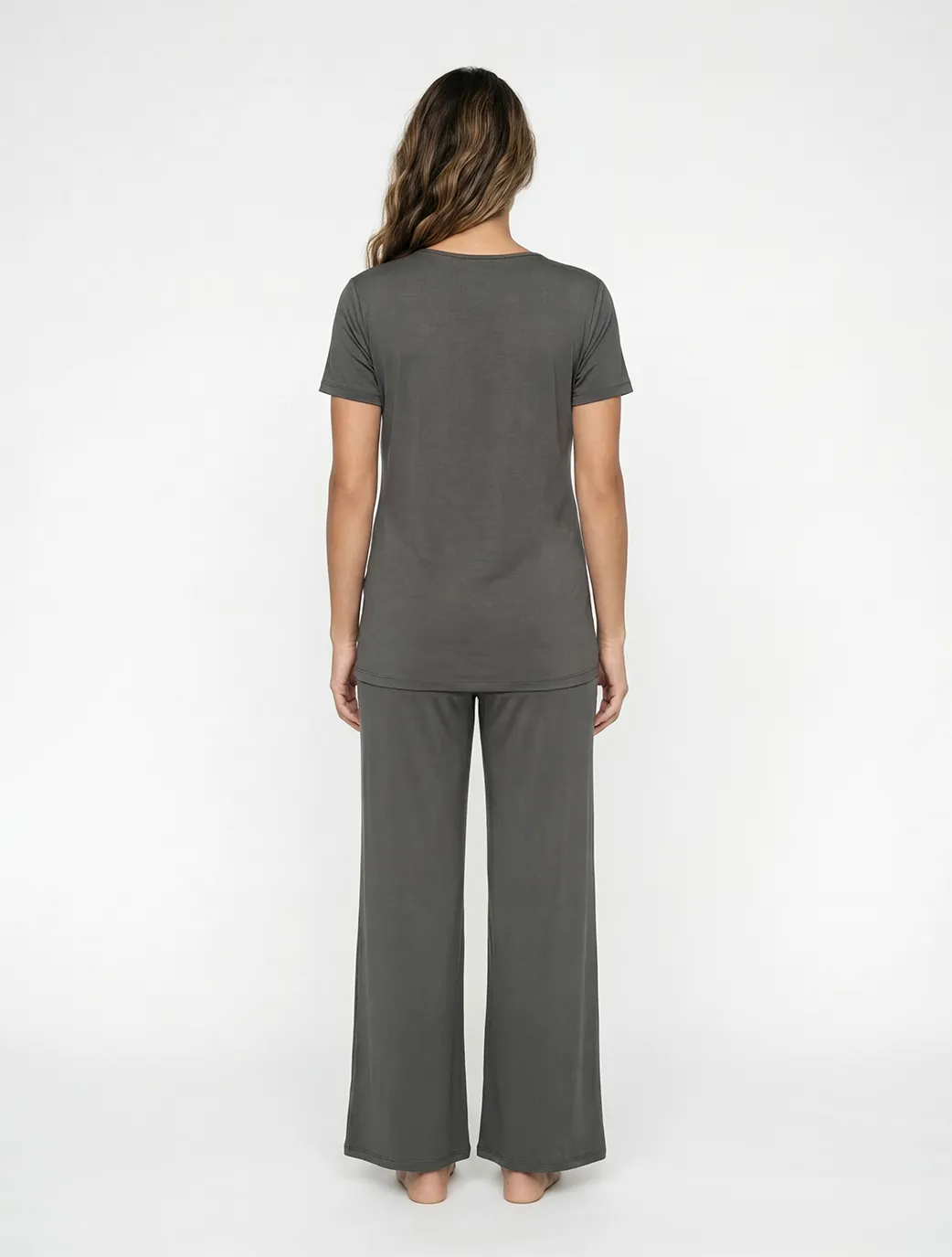 Marie France Grey Women Latina T-Shirt SKU: PYLATINATSHIRT_Grey Image 04