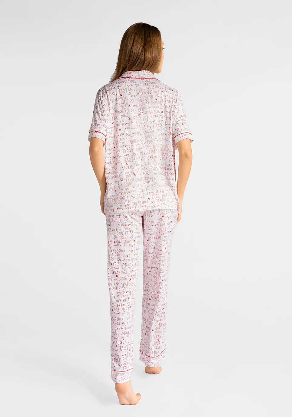 Marie France Multicolor Women Leemo Love Heart Print Nightwear Set SKU: PYLEEMOSETOFFER_Multicolor Image 02