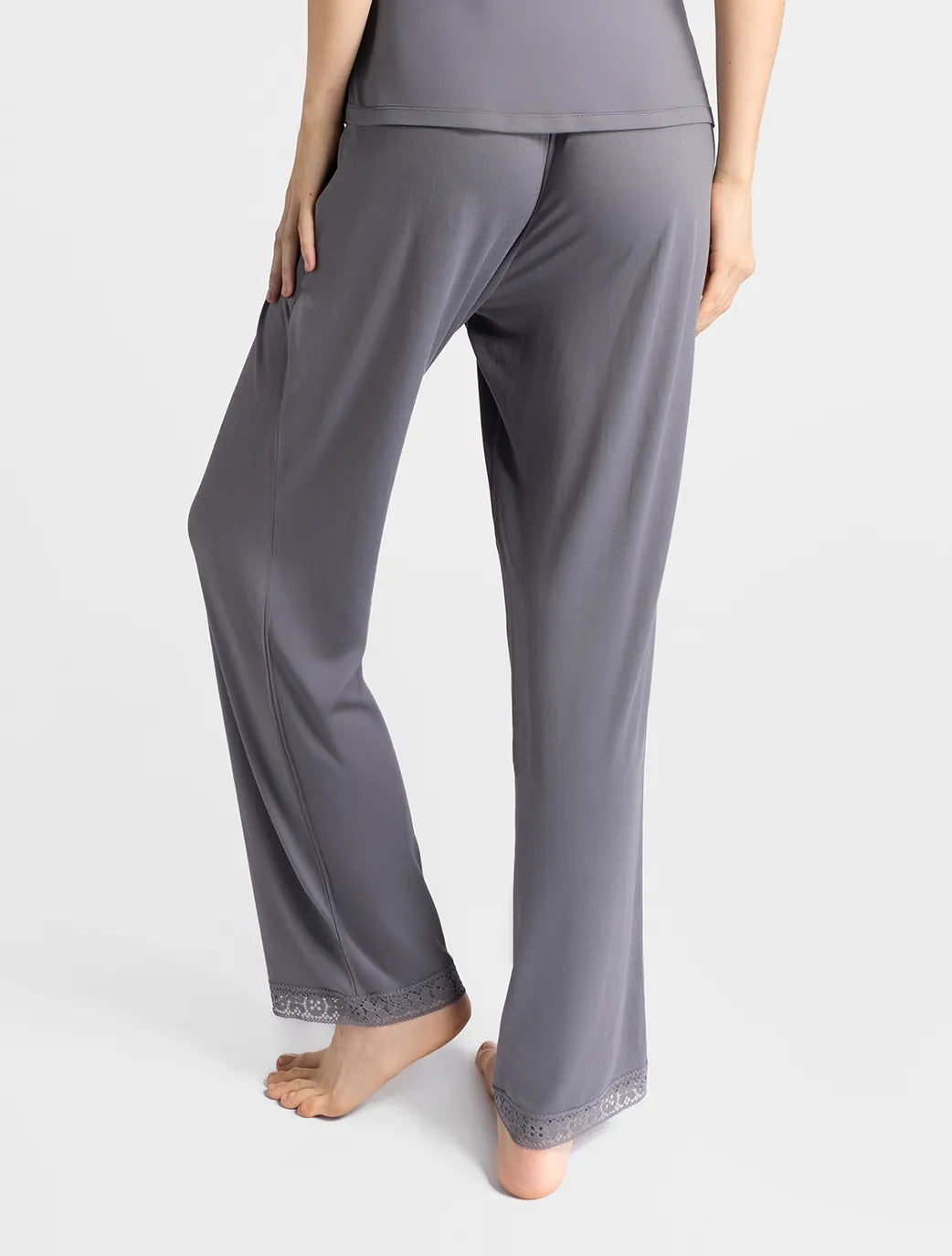 Marie France Melory Pant_Grey Women Melory Pant SKU: PYMELORYPANT_Grey Image 04