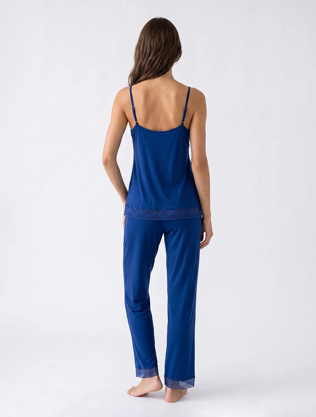 Marie France Navy Women Myra Pant SKU: PYMYRAPANT_NAVY Image 02