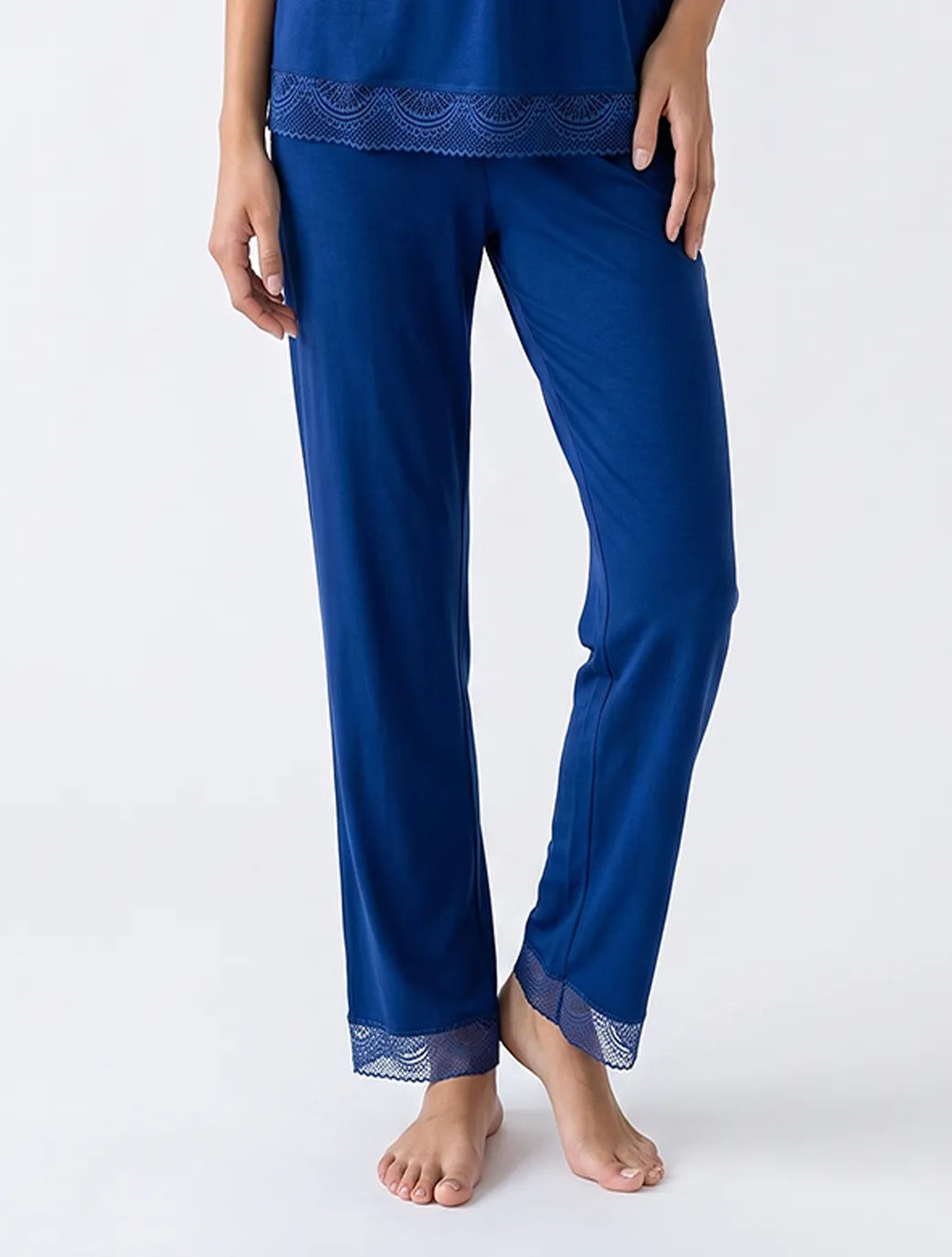 Marie France Navy Women Myra Pant SKU: PYMYRAPANT_NAVY Image 03