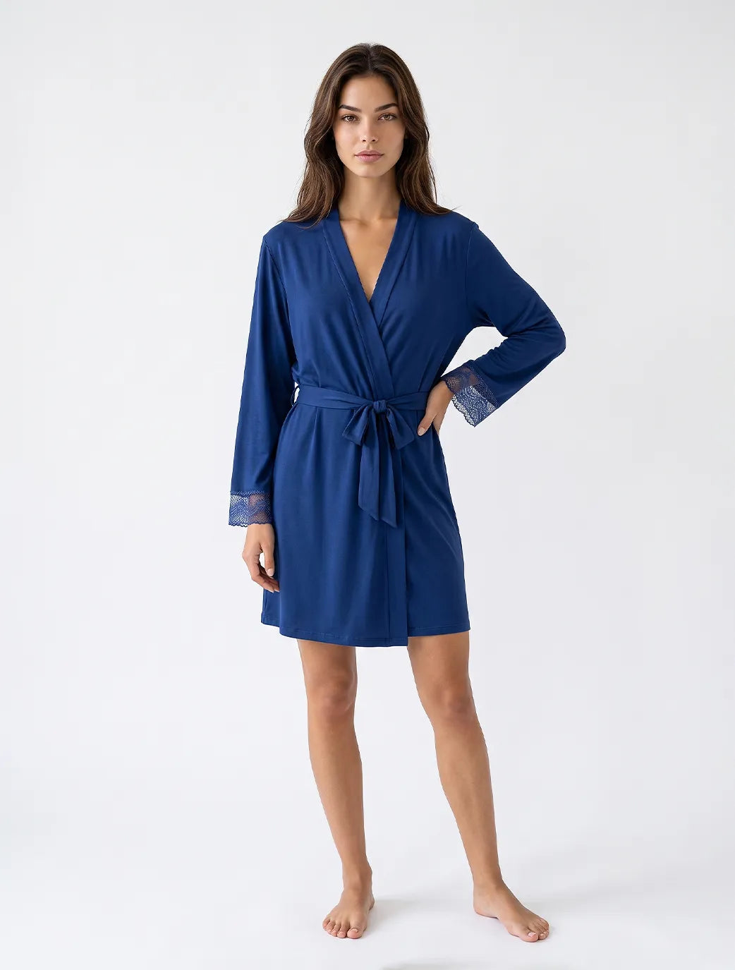 Marie France Navy Women Myra Robe SKU: PYMYRAROBE_NAVY Image 03