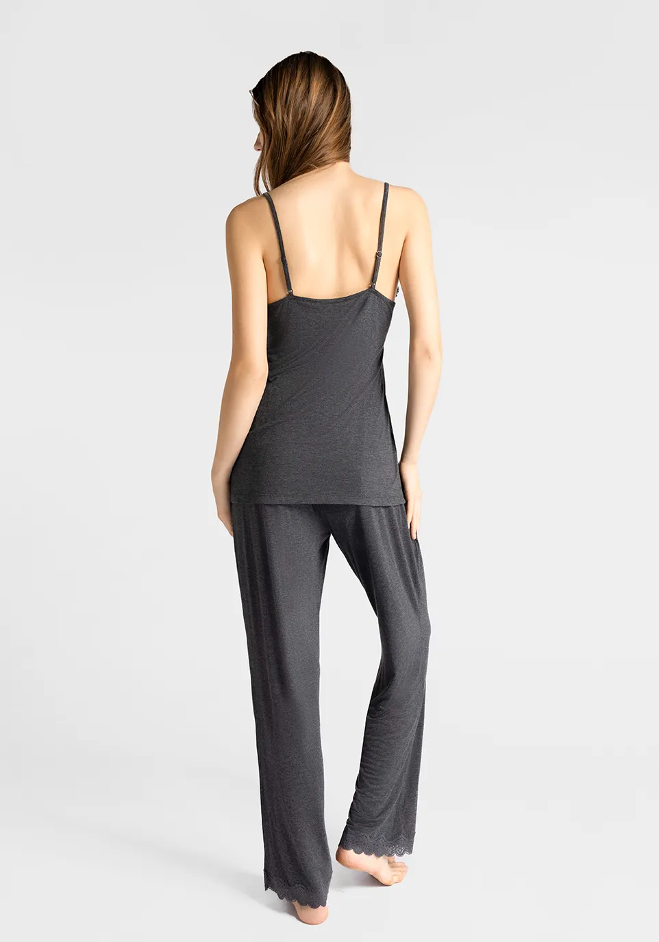 Marie France Navo Pant_Grey Women Navo Pant SKU: PYNAVOPANT_Grey Image 02
