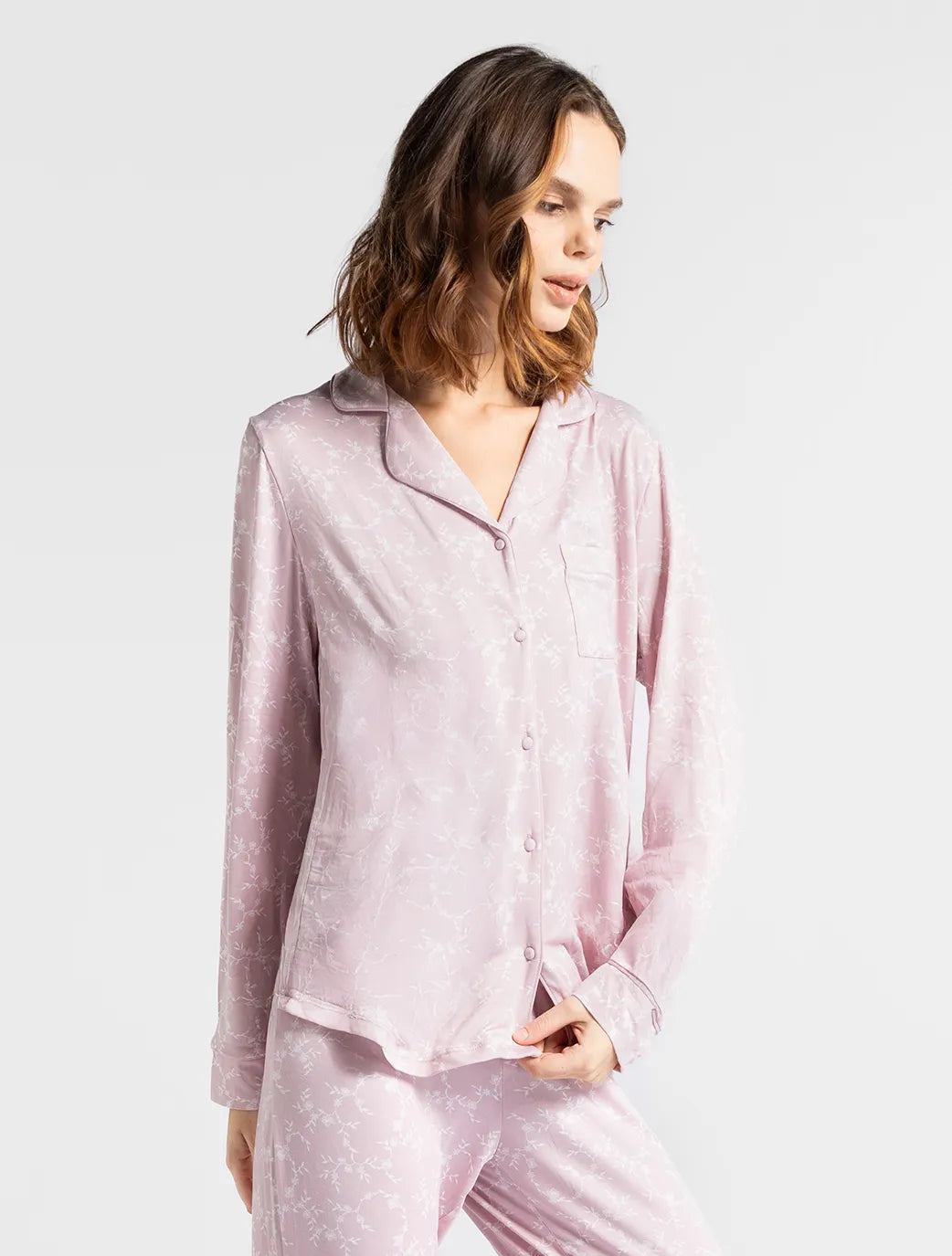 Marie France Multicolor Women Noura Floral Long Sleeve Pajama Set SKU: PYNOURASETOFFER_Multicolor Image 04