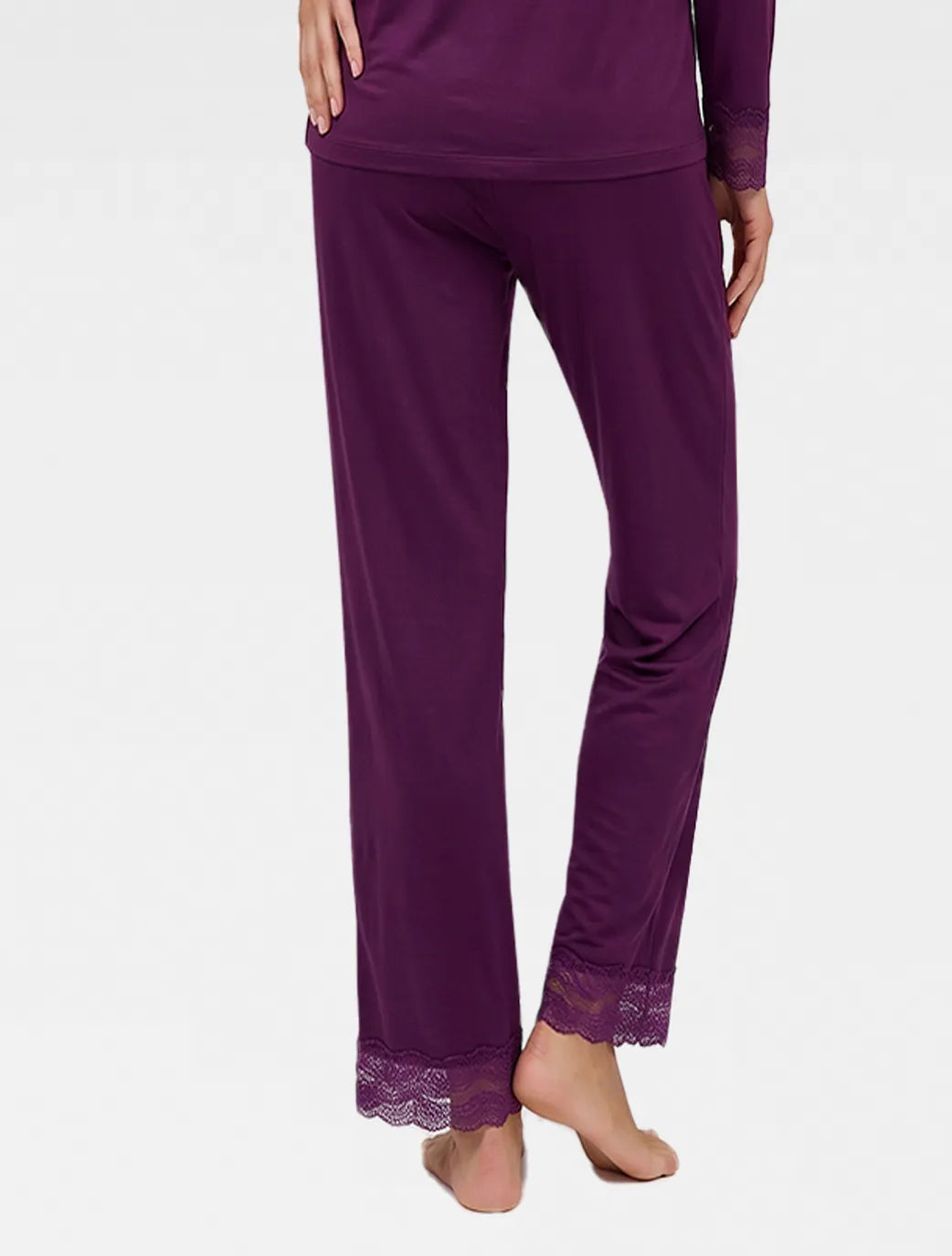 Marie France Dark Purple Women Orea Pant SKU: PYOREAPANT_Dark Purple Image 04