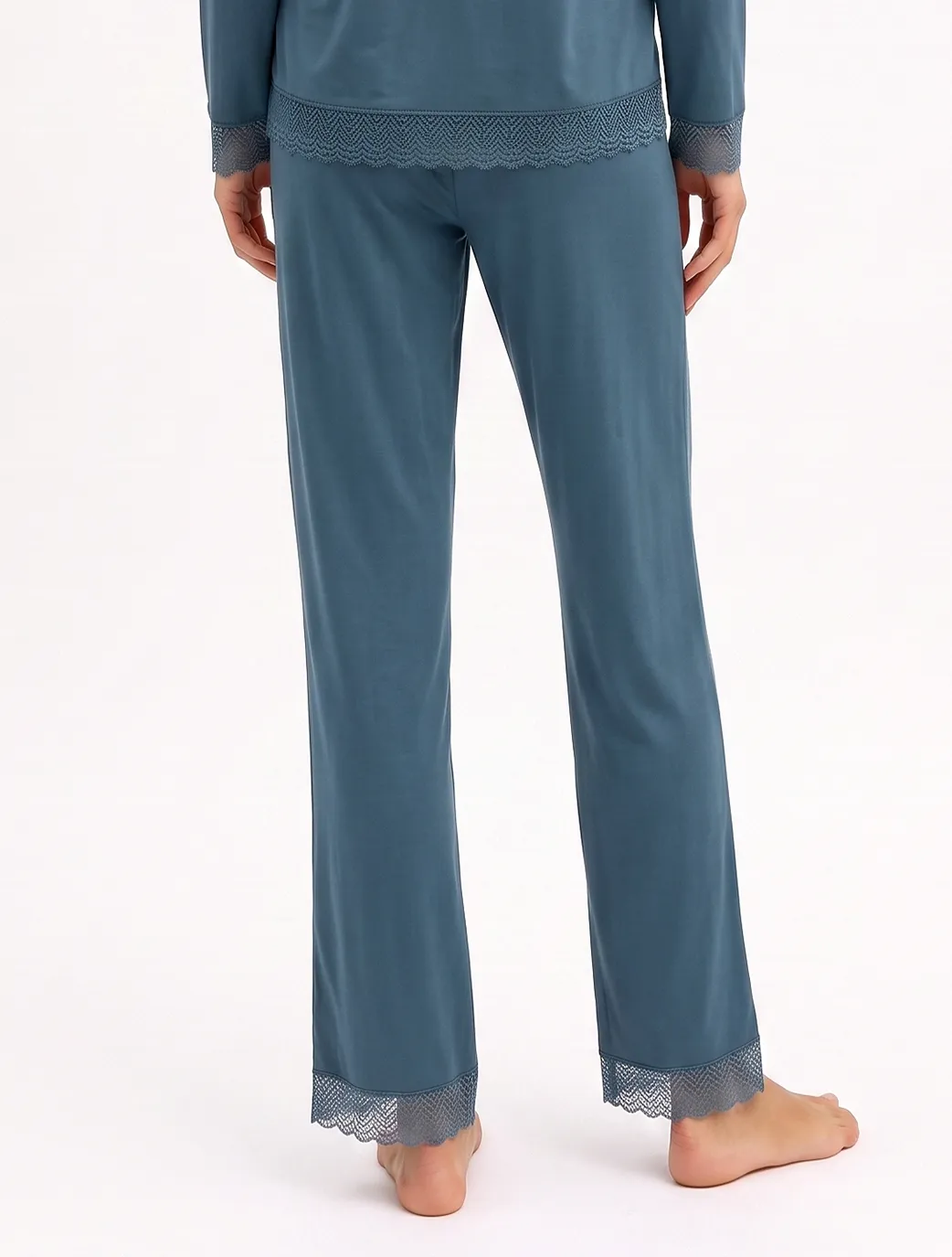 Marie France Blue Green Women Penira Pant SKU: PYPENIRAPANT_BLUE GREEN Image 04
