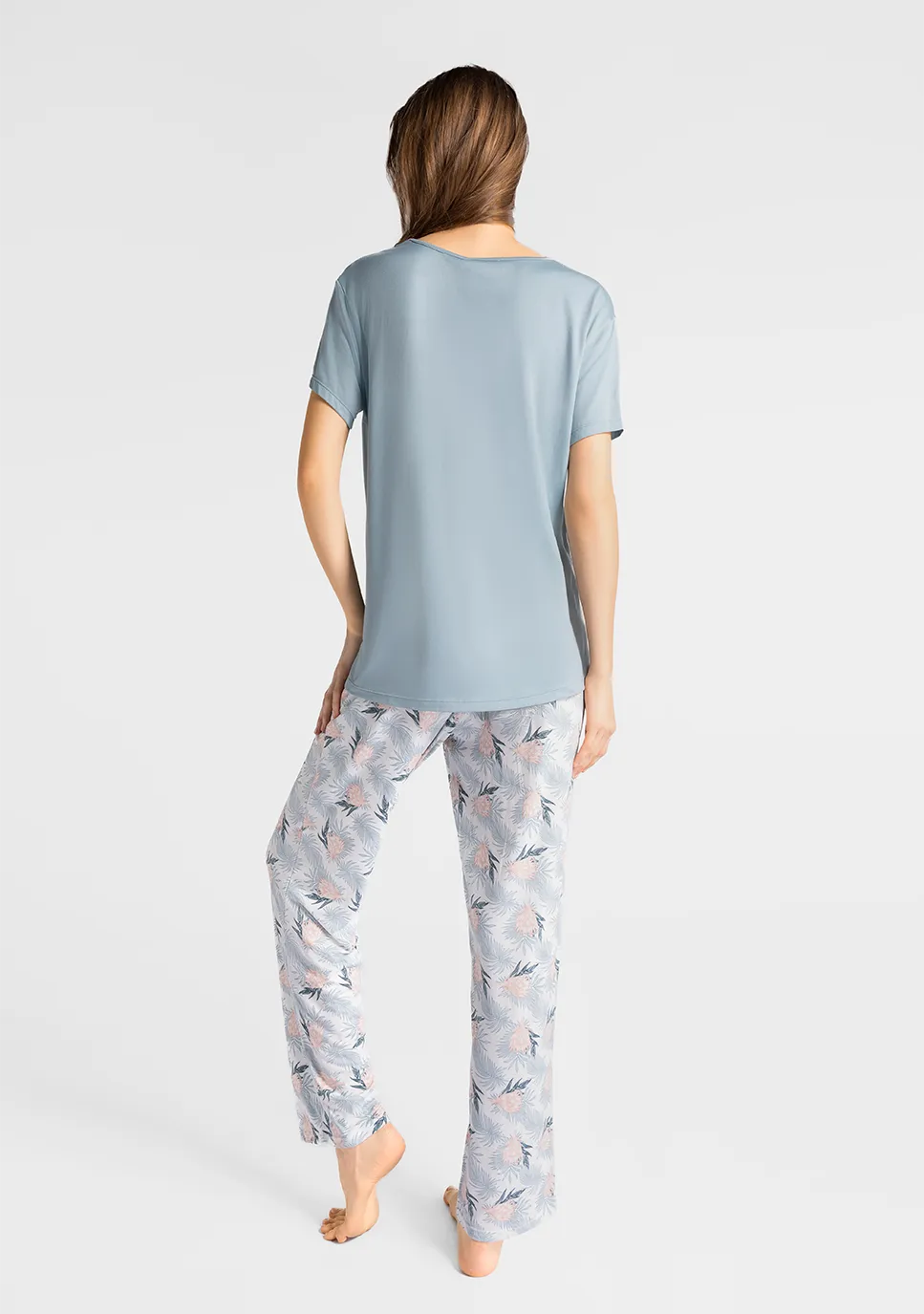 Marie France Light Green Women Ravelle T-Shirt SKU: PYRAVELLET-Shirt_Light Green Image 04