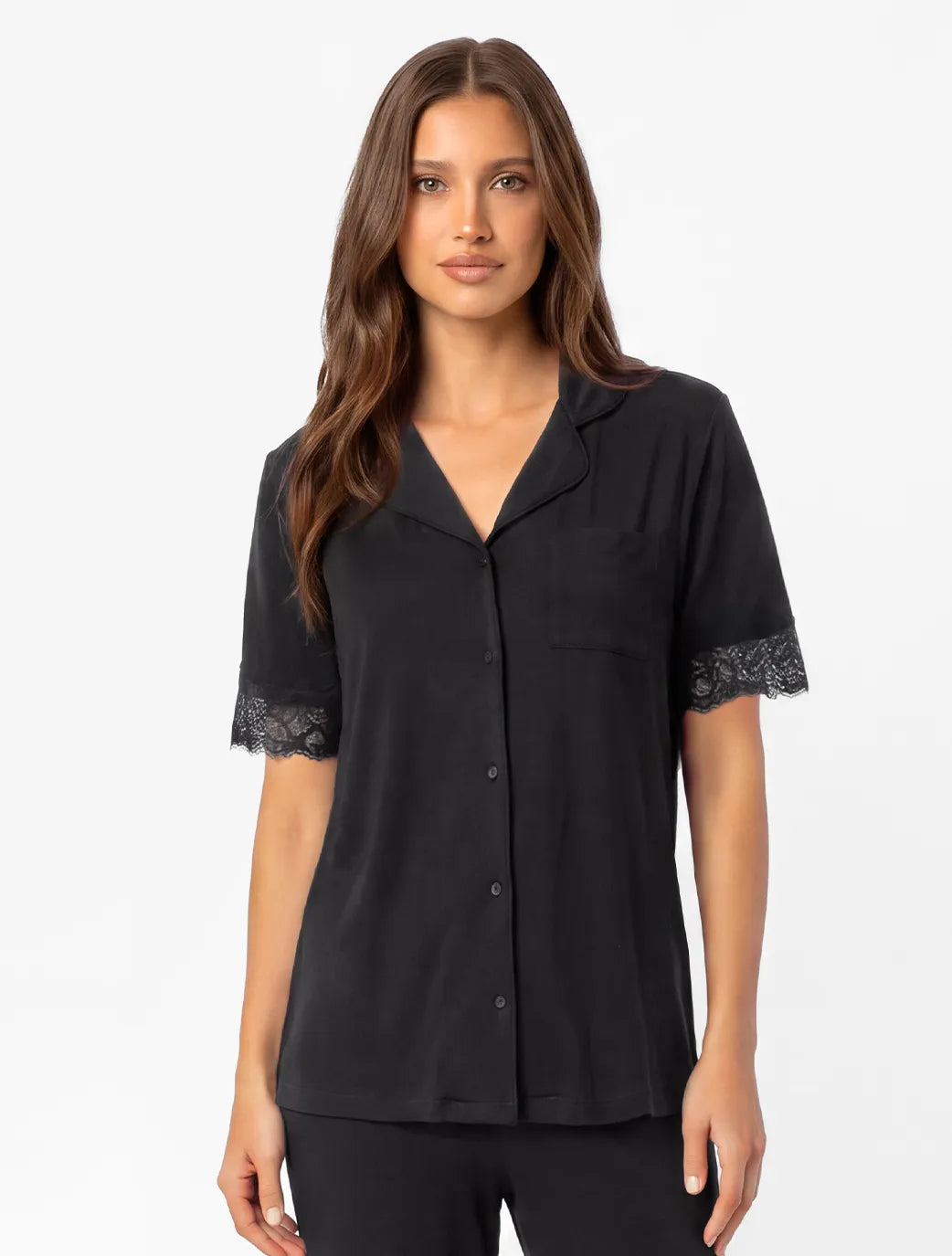 Marie France Black Women Sayla Chemise SKU: PYSAYLACHEMISE_BLACK Image 01