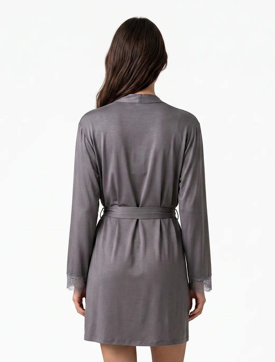 Marie France Grey Women Silvra Robe SKU: PYSILVRAROBE_GREY Image 02
