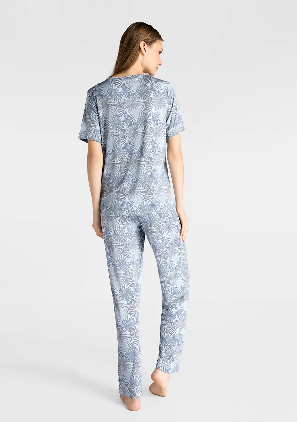 Marie France Multicolor Women Snug Pastel Blue High-Rise Pajama Pants SKU: PYSNUGPANT_Multicolor Image 02