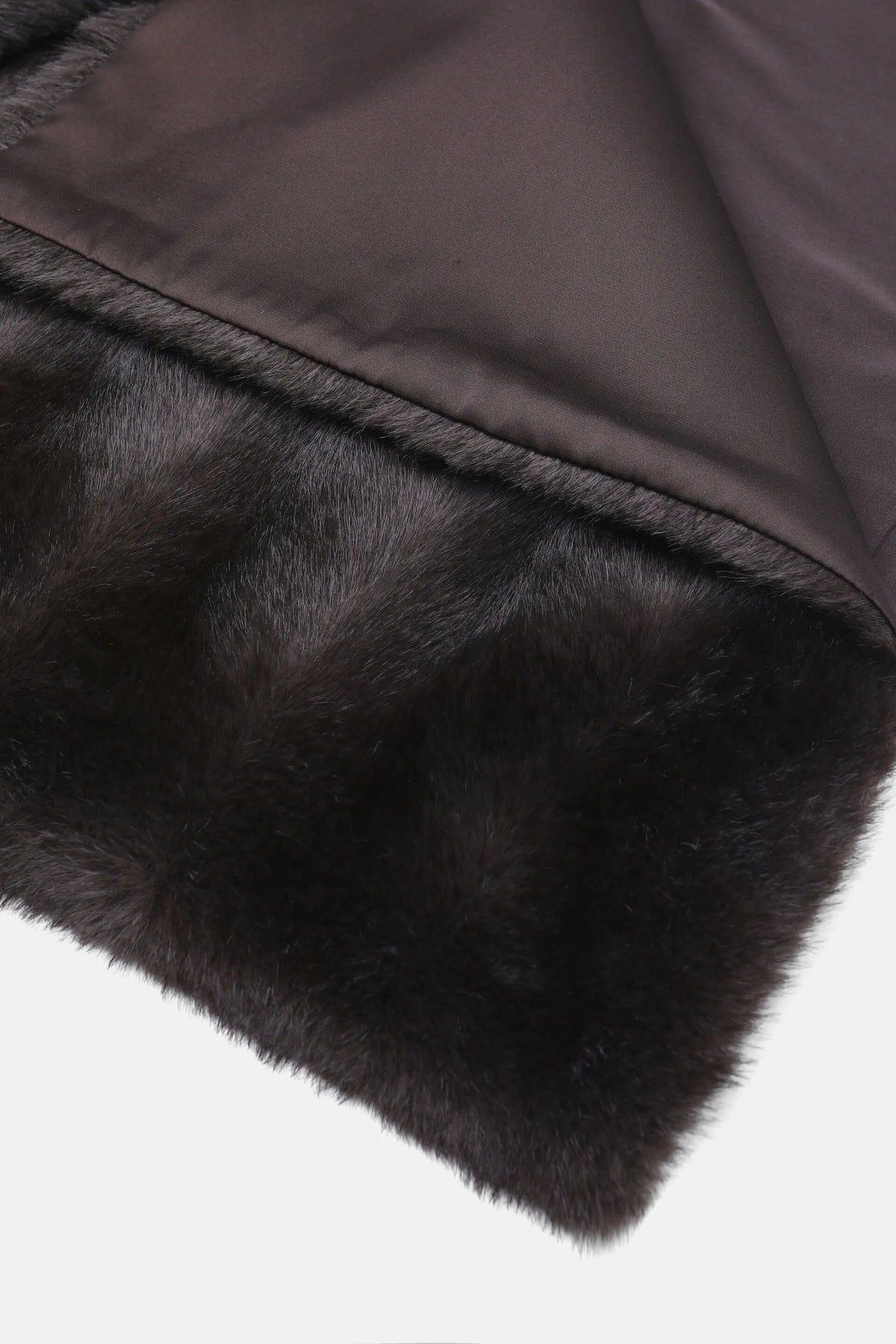 Luisa Spagnoli Marrone Women Richiesta - Fur-Effect Stole | Scarves and Foulards - Luisa Spagnoli SKU: RICHIESTA_0910 Image 03