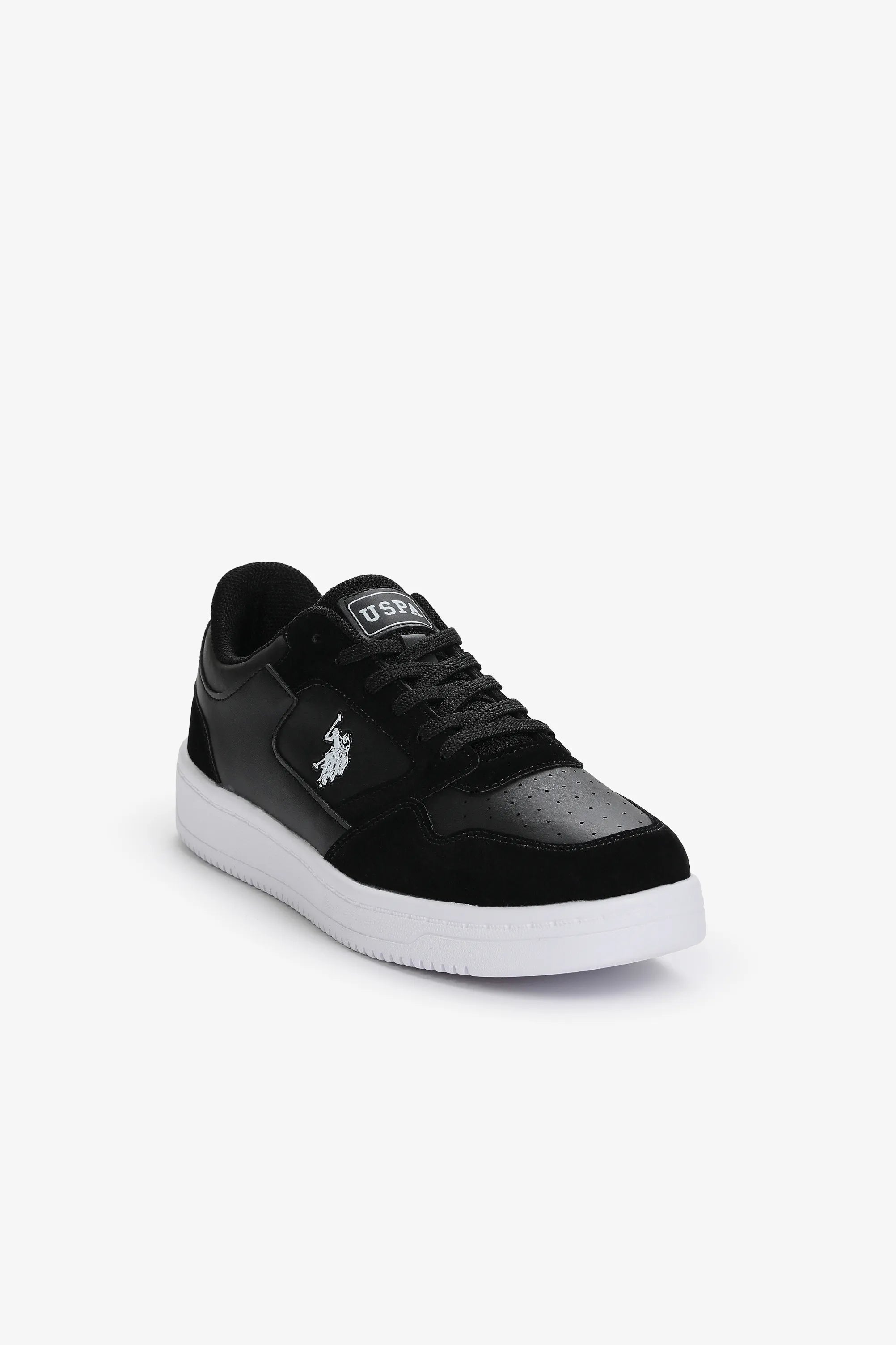U.S. Polo Assn. Black Men Black Shoes SKU: S081SZ0330 PU-12355_VR046 Image 02