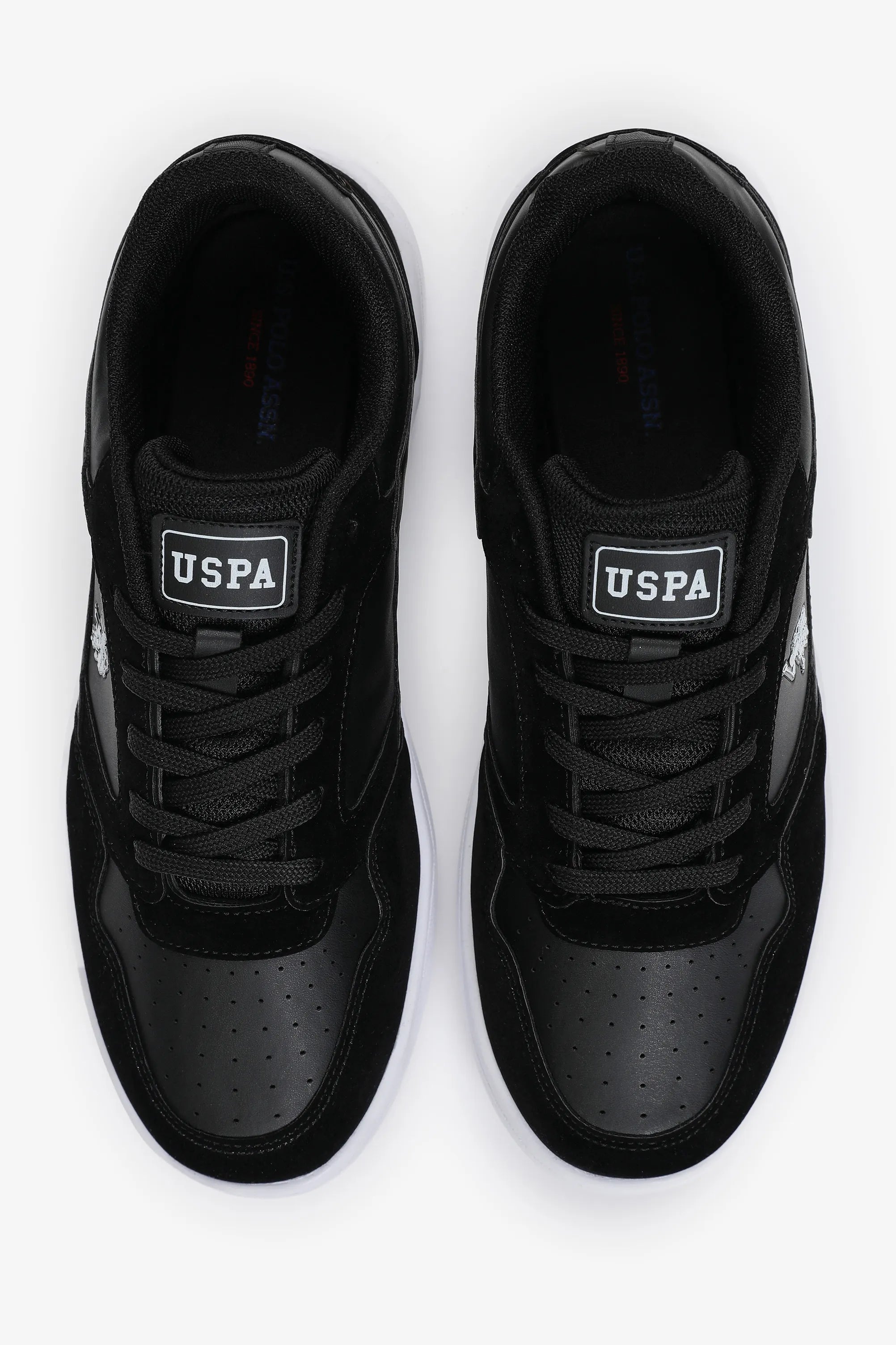 U.S. Polo Assn. Black Men Black Shoes SKU: S081SZ0330 PU-12355_VR046 Image 05