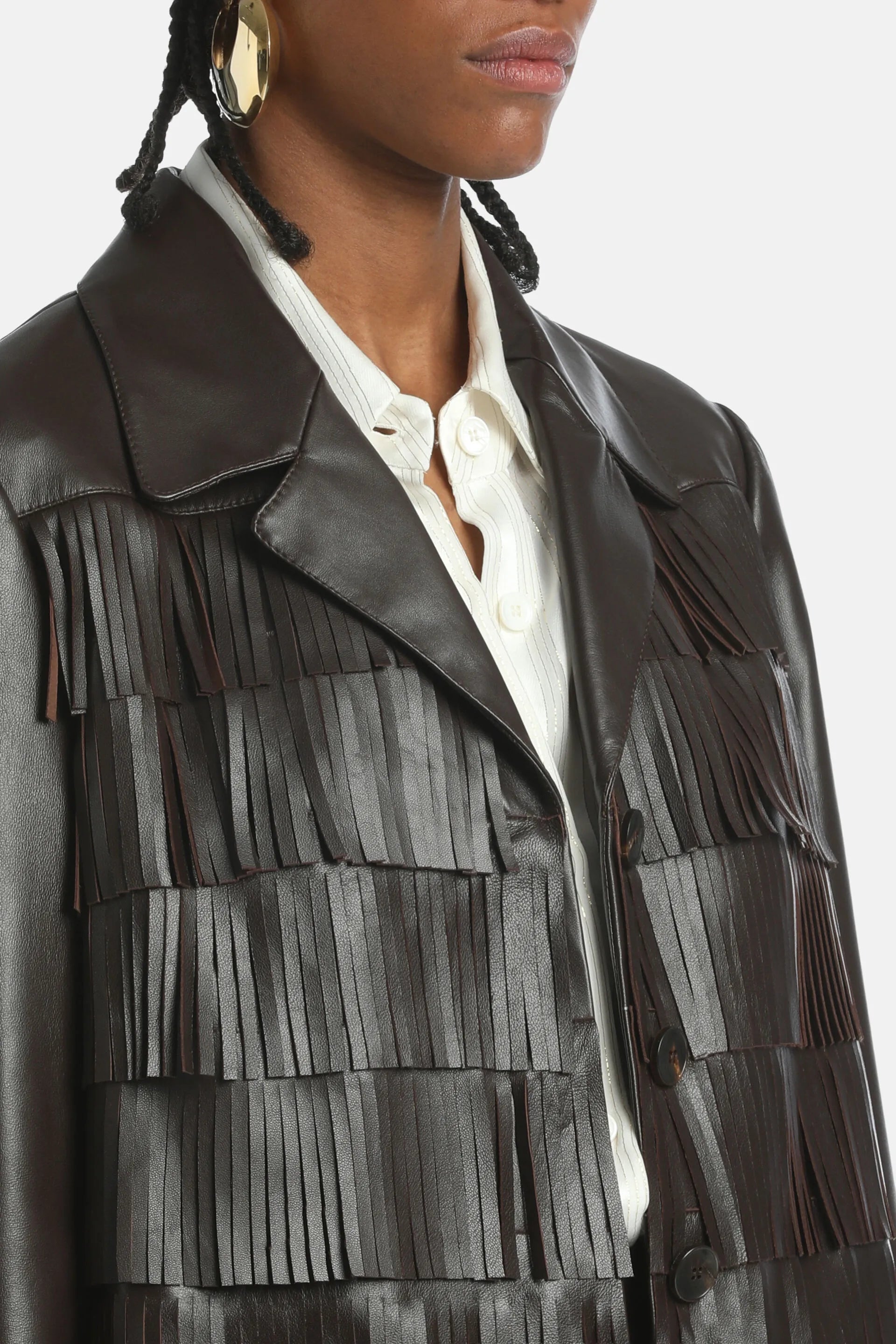 Luisa Spagnoli_Brown_Safira - Leather Jacket Ð Fashion Show_SAFIRA_0978_03