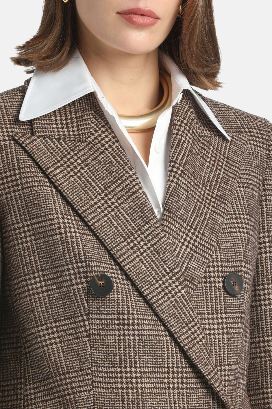 Luisa Spagnoli_Var Marone Beige_Saldato - Double-Breasted Jacket_SALDATO_3991_03