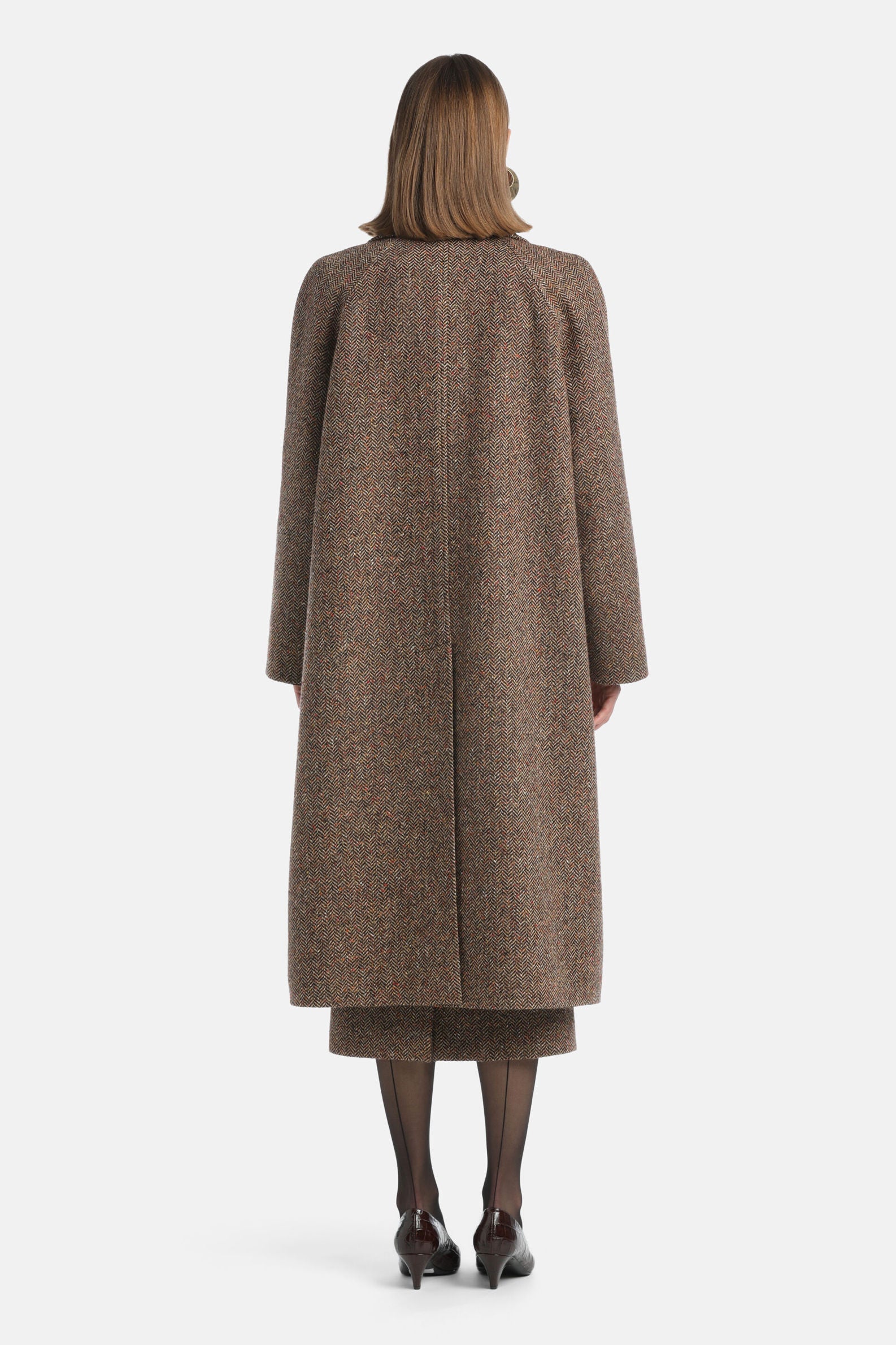 Luisa Spagnoli_Var Spinato Ruggine_Scale - Oversized Tweed Coat Ð Fashion Show_SCALE_3975_04