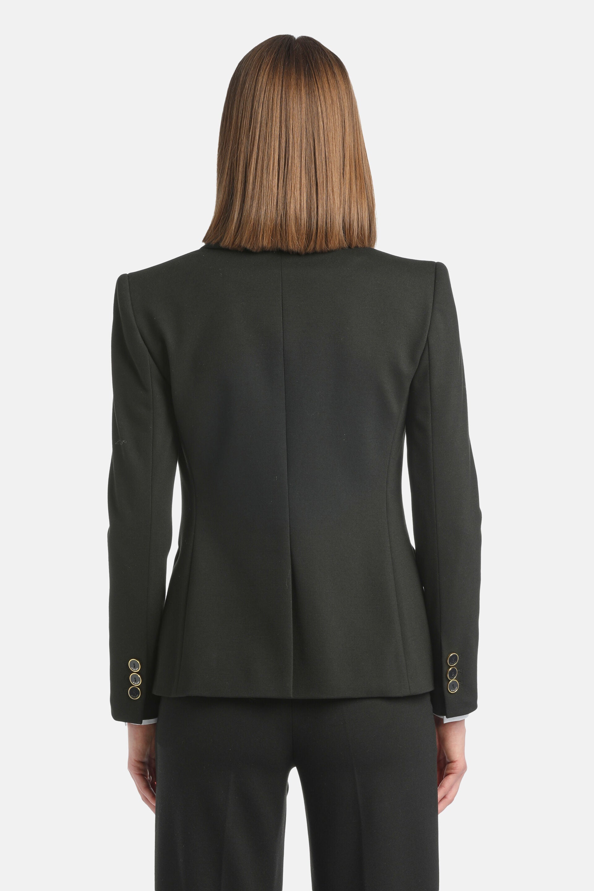 Luisa Spagnoli_Nero_Sciccosa - Single-Breasted Blazer Jacket_SCICCOSA_0101_03