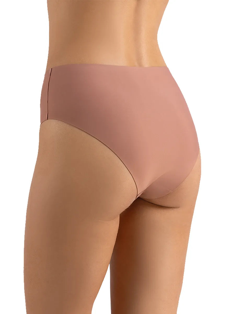 Marie France_Brown_No Show Lasercut High Waist Slip_SLSEAMLESSHIGHWAISTS_Brown_02