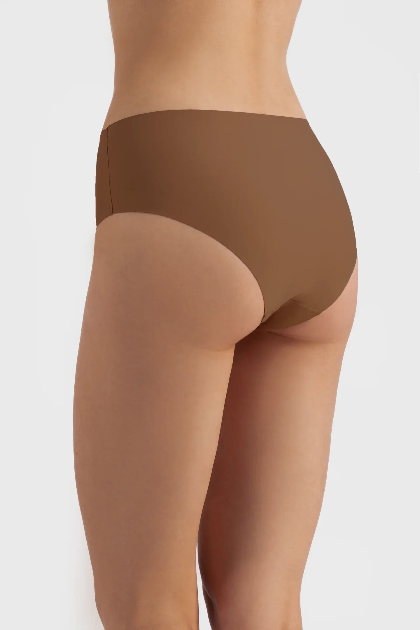 Marie France Cacao Women Seamless High Waist Slip SKU: SLSEAMLESSHIGHWAISTS_cacao Image 02