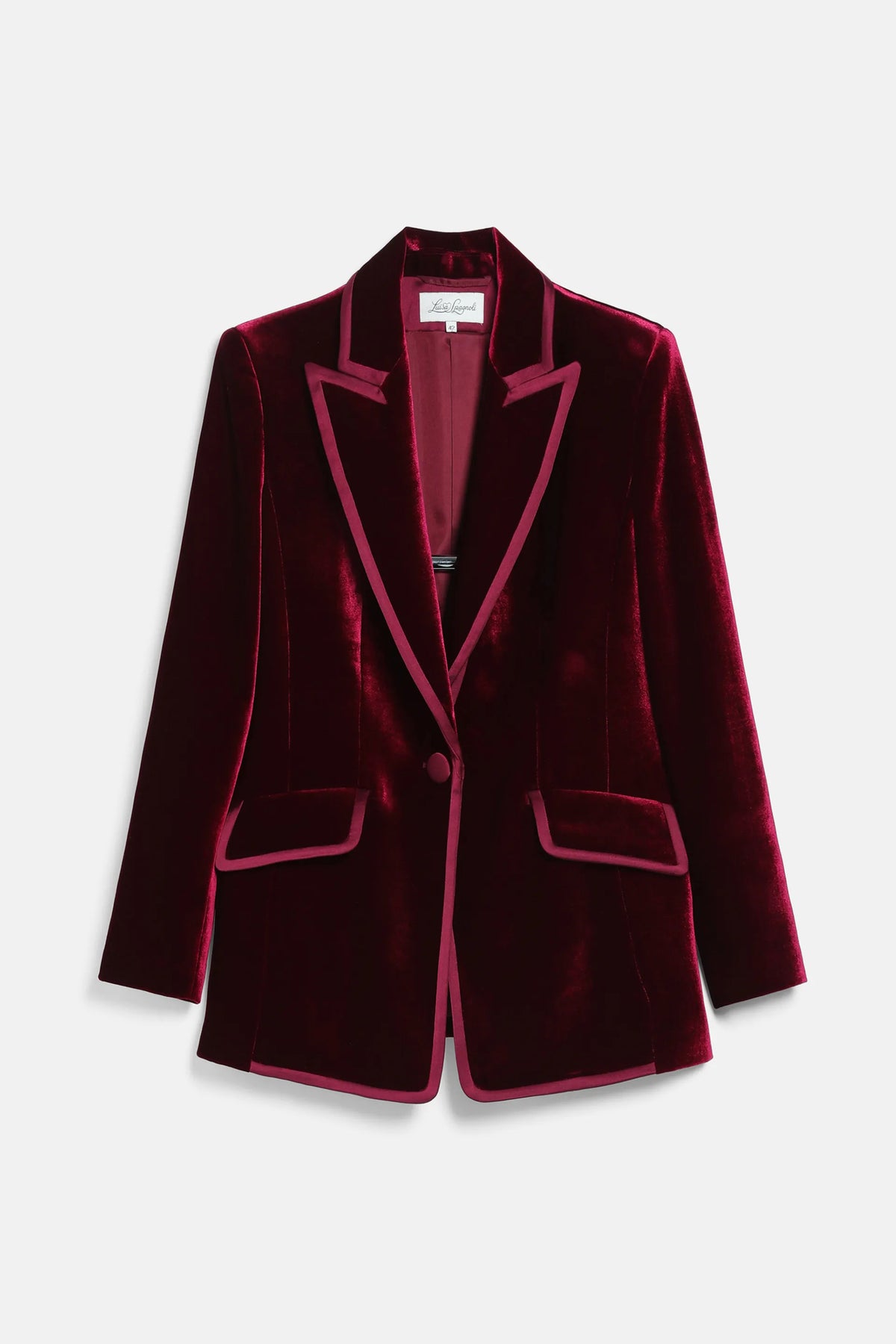 Luisa Spagnoli Rubino/Rubino Women Solvente Elegant Silk and Viscose Blazer SKU: SOLVENTE_2446 2446 Image 07