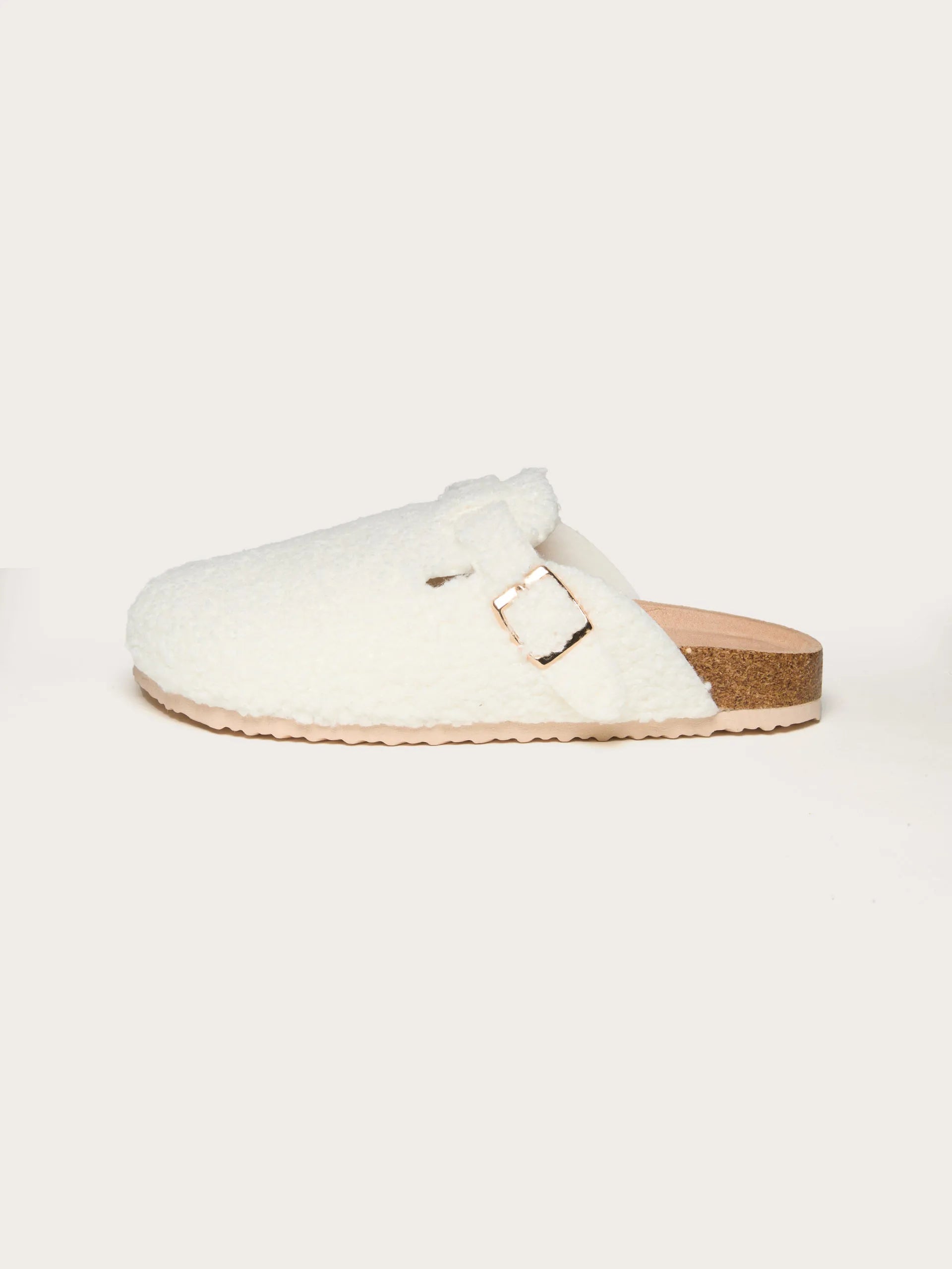 Yamamay_Almond_Teddy Fabric Slippers with Buckle Mix And Match_SPFD184010_244_03