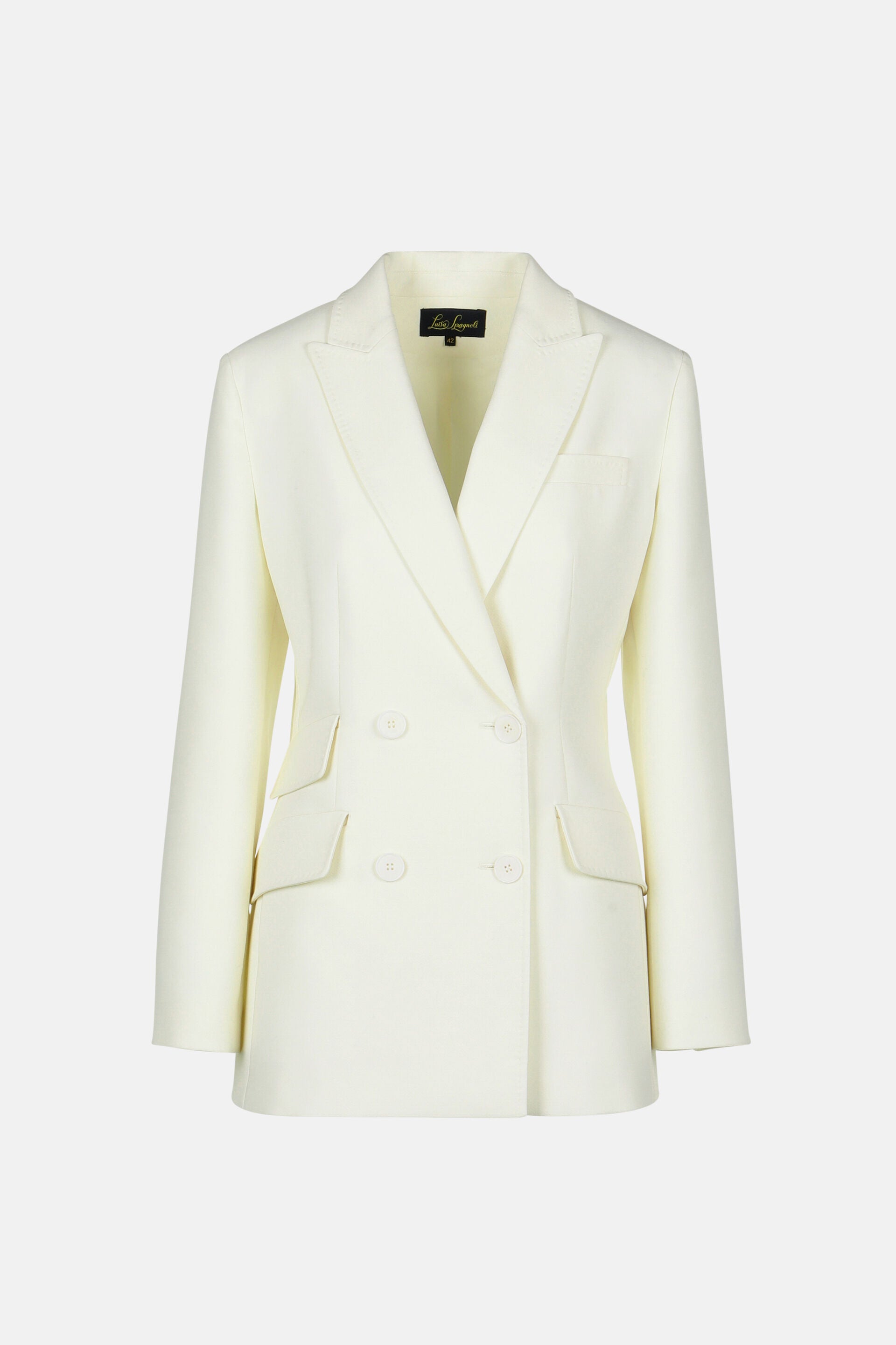 Luisa Spagnoli_Panna_Spoleto - Double-Breasted Jacket_SPOLETO_0202_08