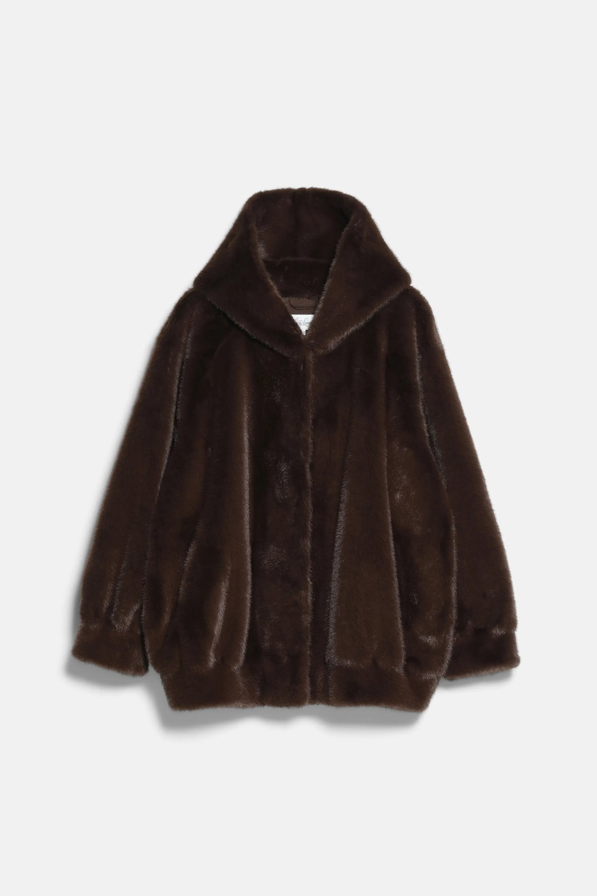 Luisa Spagnoli Marrone Women Stelle - Fur-Effect Hooded Jacket SKU: STELLE_0919 Image 07