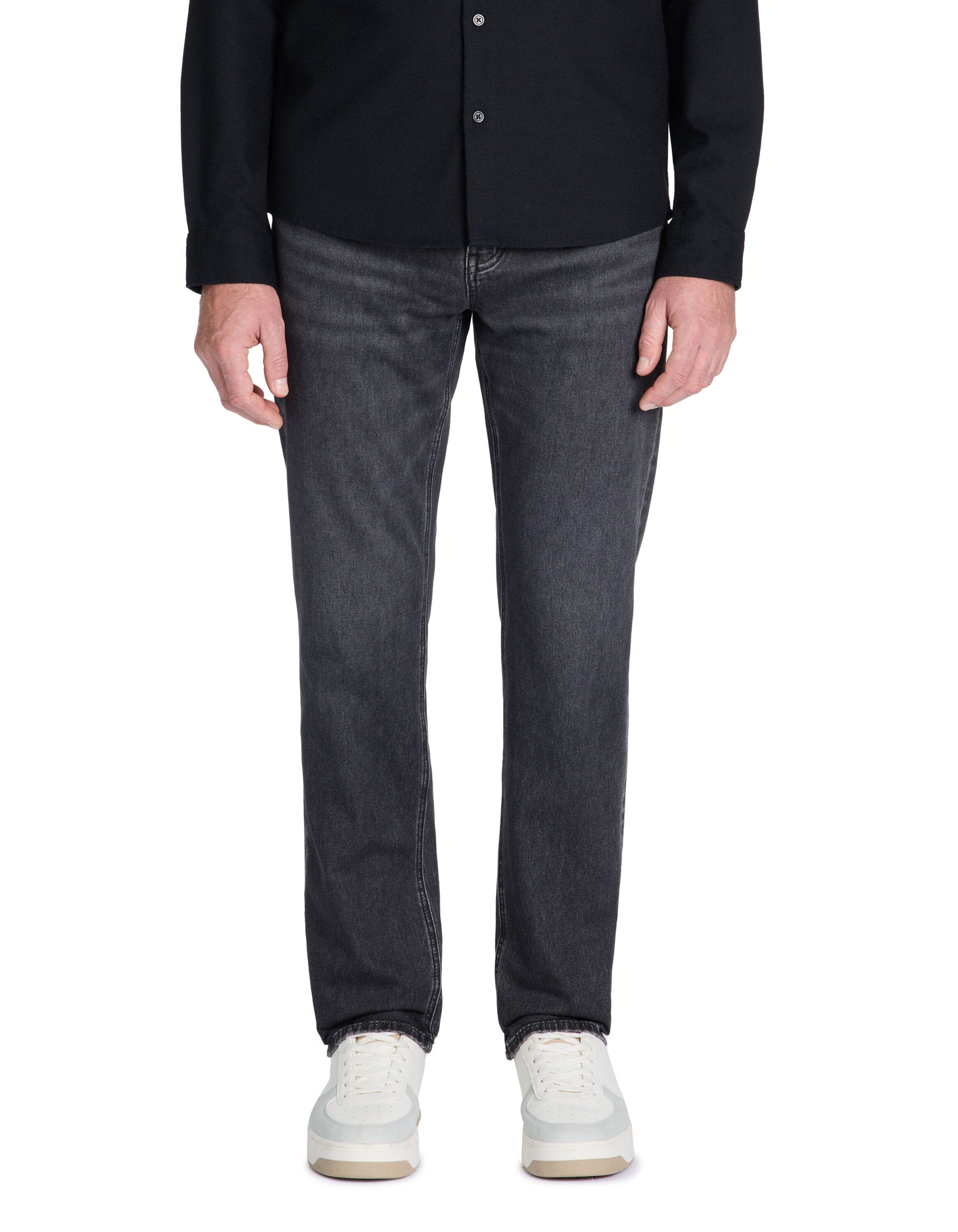 Celio_Jean Straight 100% Cotton Stretch C15 3 Lengths - Gray_STLMAILLE_MIDDLE GREY_02