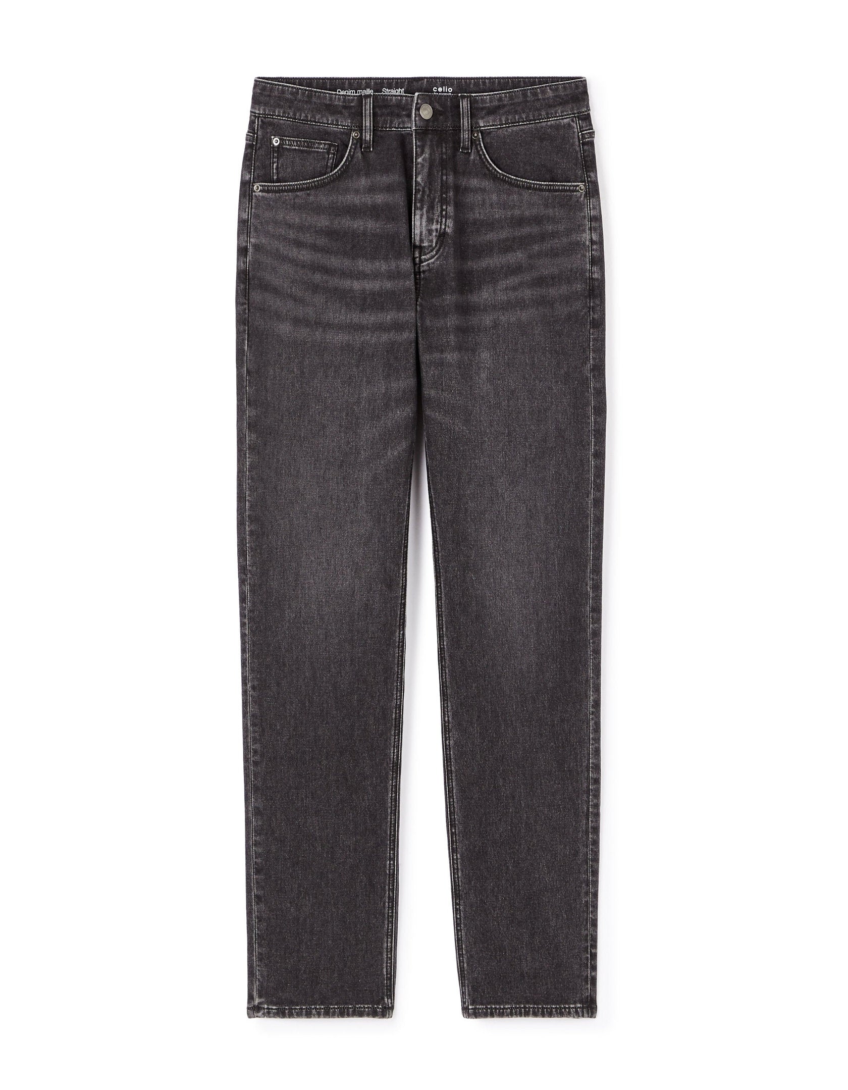 Celio_Jean Straight 100% Cotton Stretch C15 3 Lengths - Gray_STLMAILLE_MIDDLE GREY_03