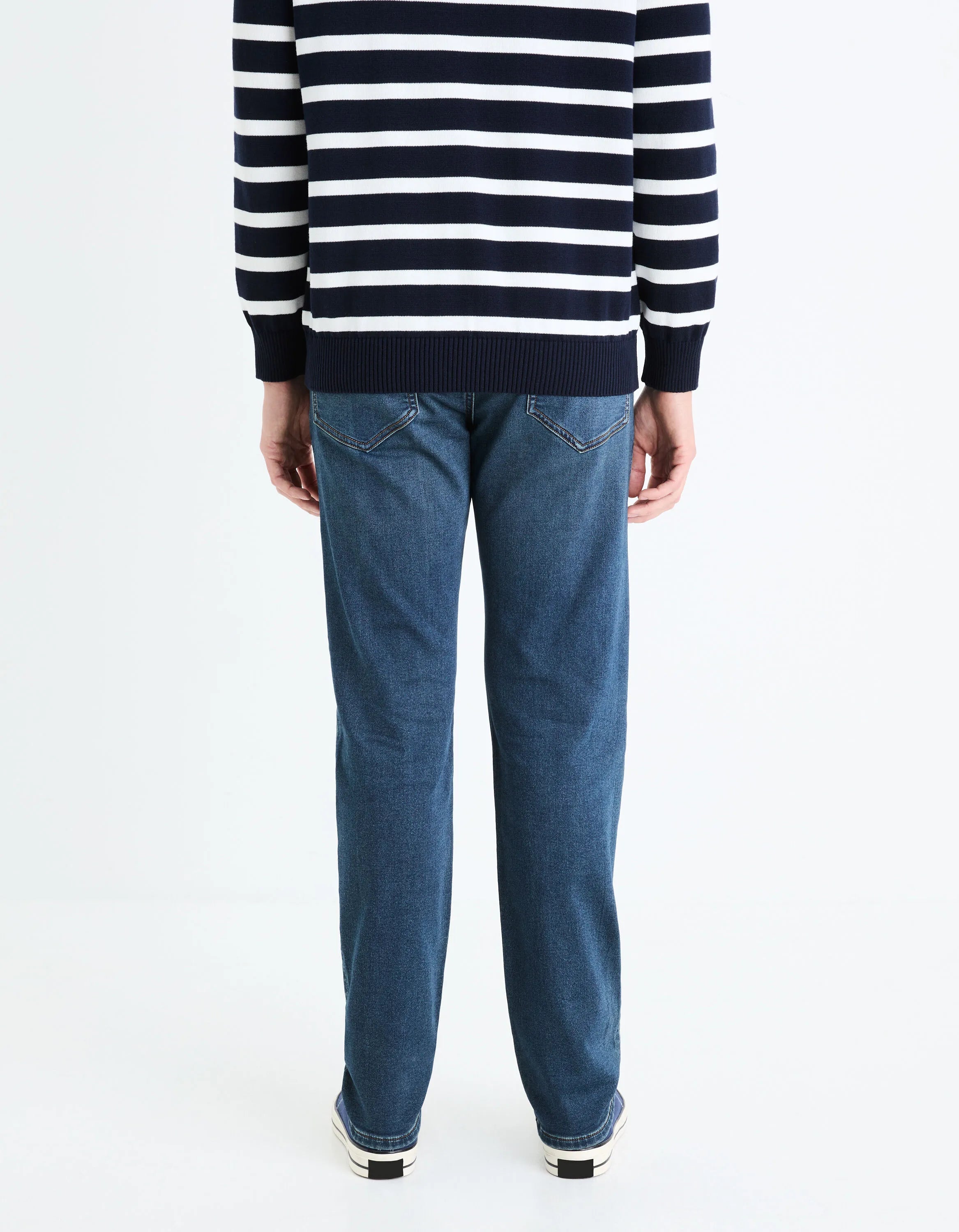 Celio_Stone_Jean C.35 Straight Stretch Mesh 3 Length_STLMAILLE_STONE_03