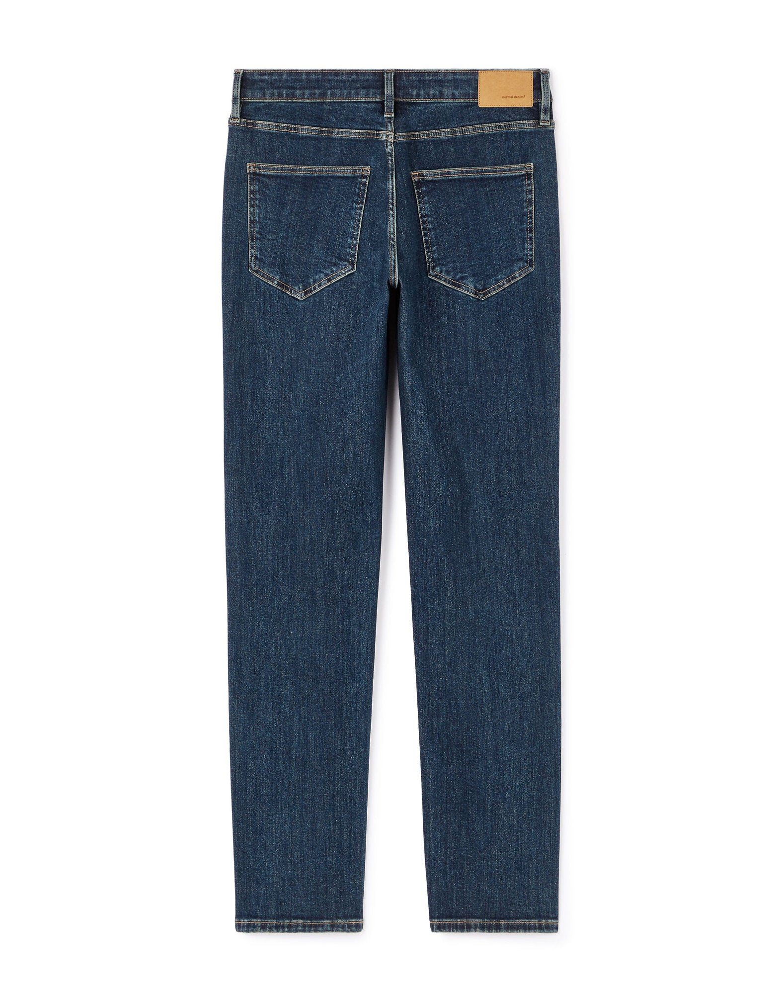 Celio_Dark Blue C.15 Straight Stretch Cotton Jeans in 3 Lengths_STRAIGHT3L_RINSE_05