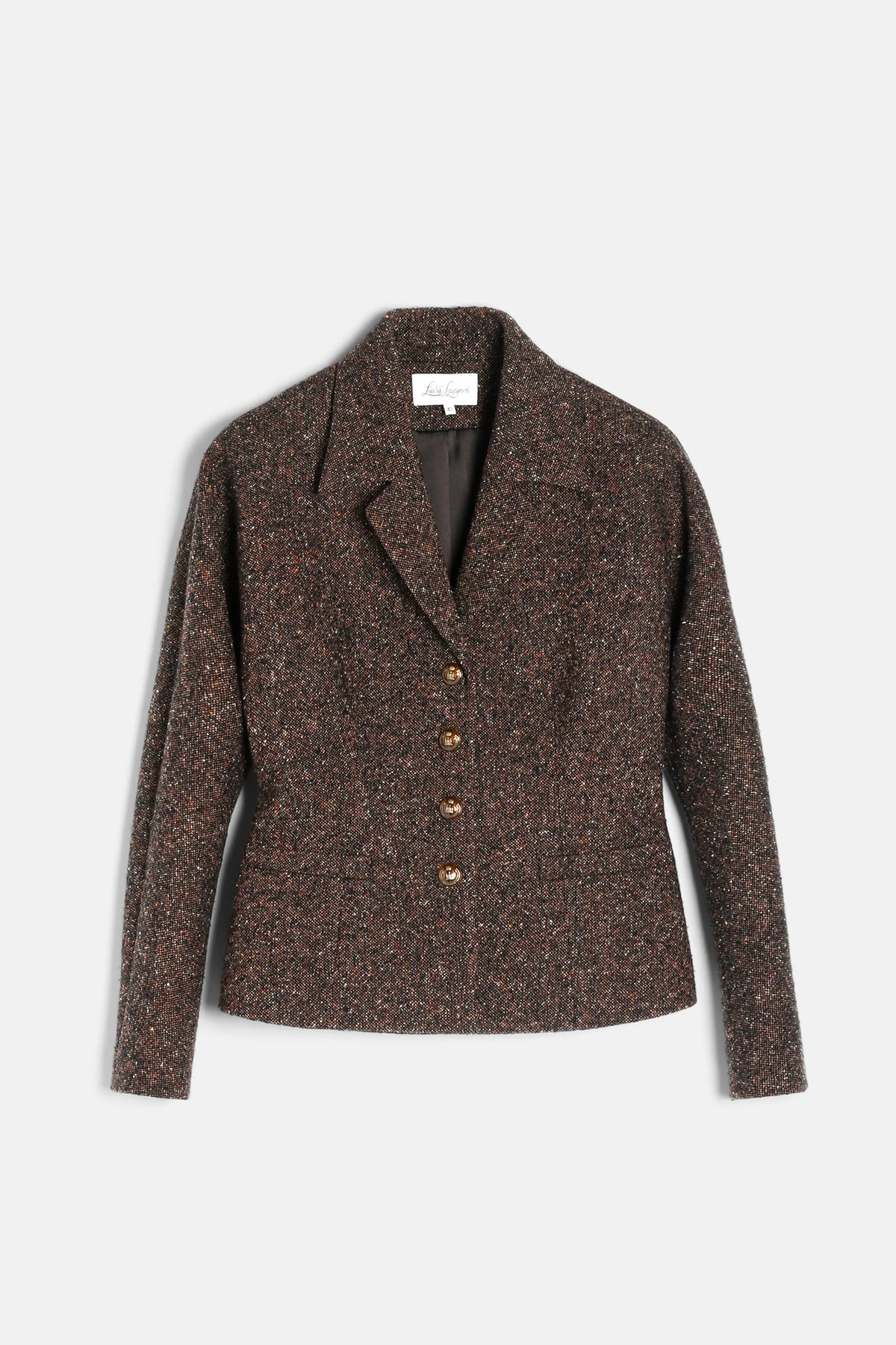 Luisa Spagnoli Var Marrone Women Svolta Cropped BouclŽ Jacket SKU: SVOLTA_3404 Image 06