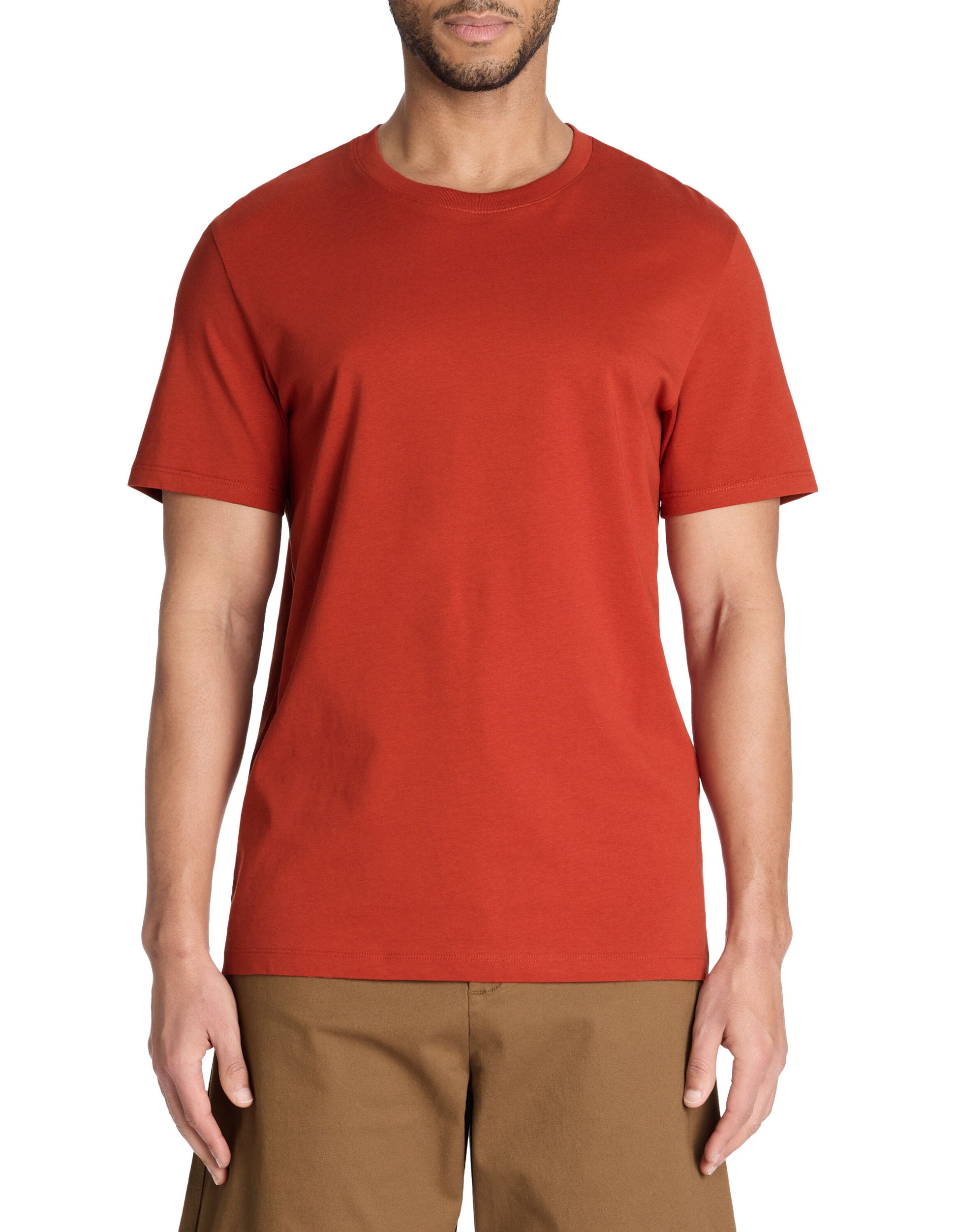 Celio_Terra Straight Crew Neck T-Shirt 100% Cotton_TEBASE_TERRA_01