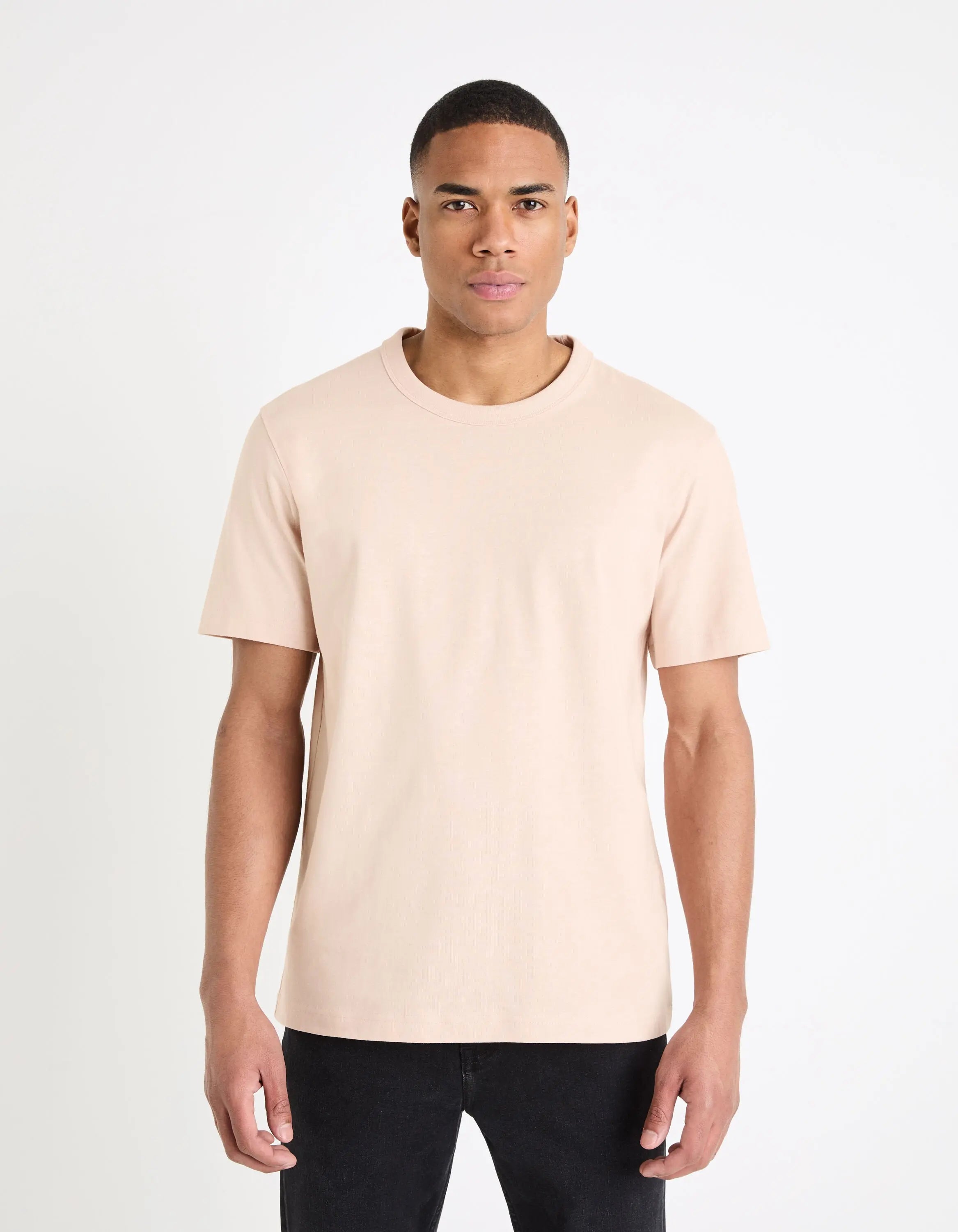 100% Cotton Boxy T-Shirt_TEBOX_LIGHT PINK 01_01